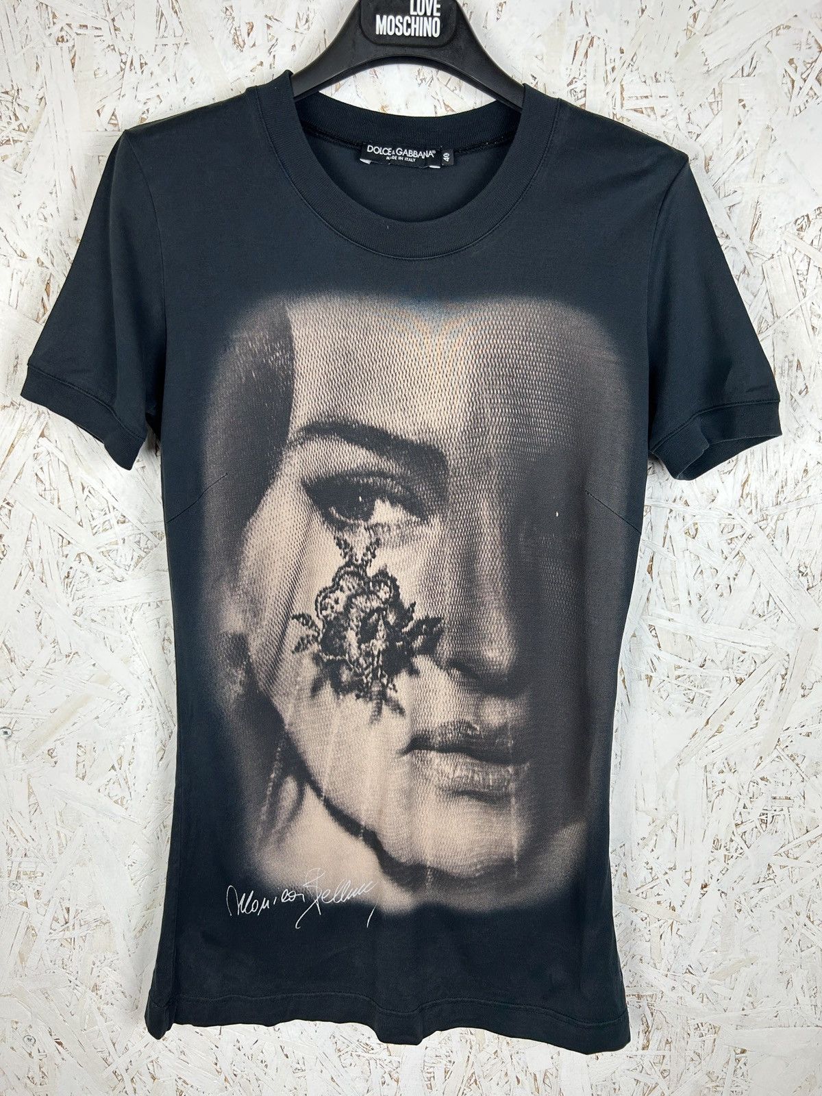 Dolce & Gabbana Dolce & Gabbana Moncia Bellucci T-Shirt Black Size 40 Size S / US 4 / IT 40 - 1 Thumbnail
