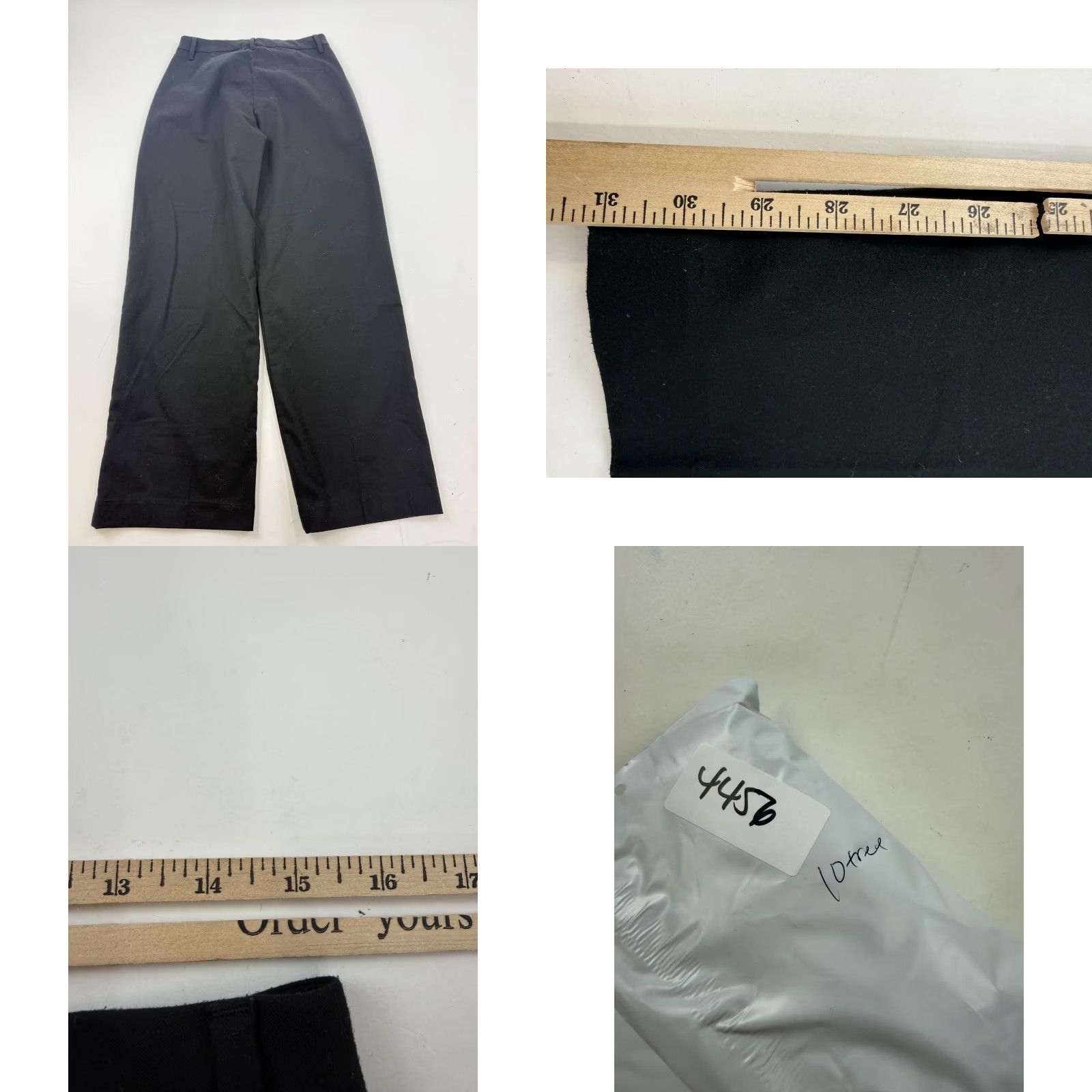 tentree tentree Pants Womens 12 Black Wide Leg Pleated Twill Stretch Dress Work Office Size 34" / US 12 / IT 48 - 8 Thumbnail