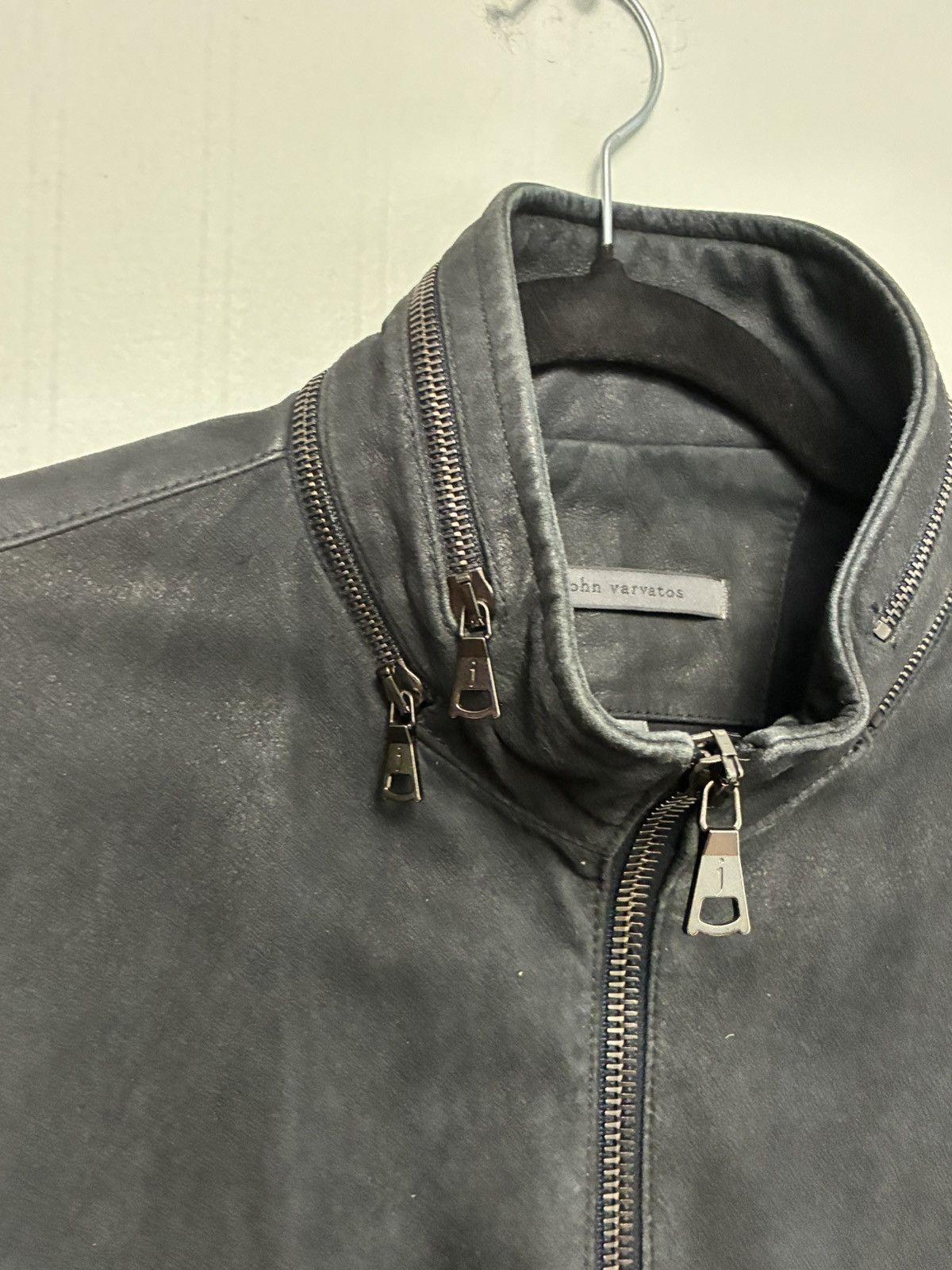John Varvatos Stand Collar Leather Jacket EU 50 USA 40 Size US M / EU 48-50 / 2 - 5 Thumbnail
