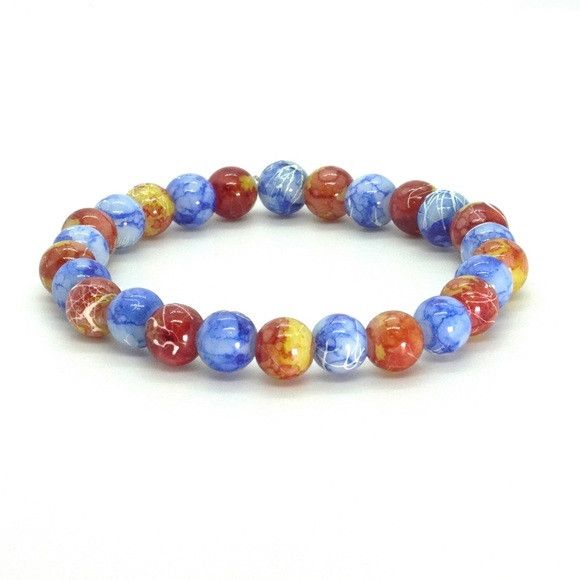 Other 8mm Beaded Bracelet #BRB-126 Size ONE SIZE - 2 Thumbnail