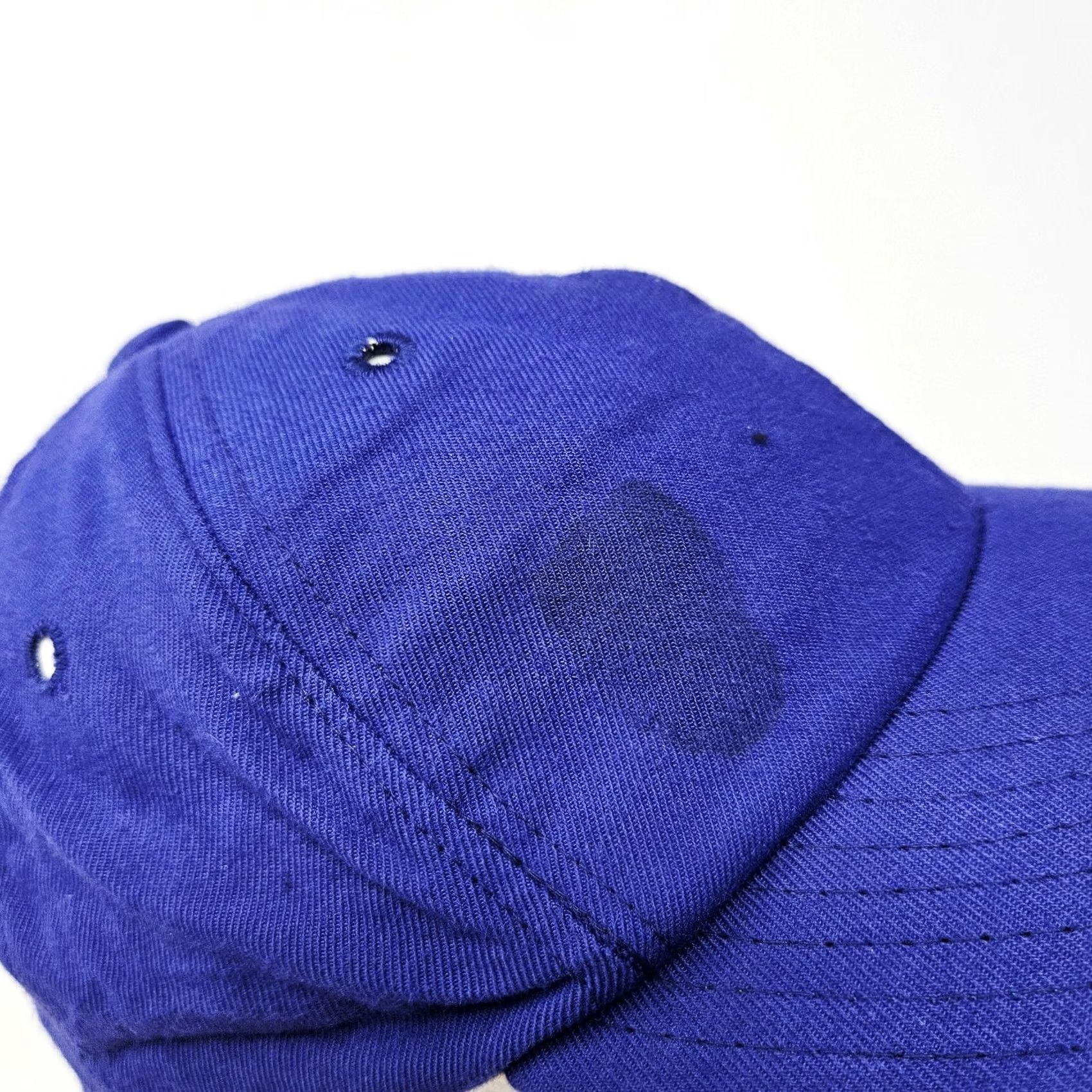 Vintage VINTAGE Blue Twill Hat Cap Baseball Fitted Mens 7 USA Solid Casual Summer Hat Men 7 Blue Twill Baseball Cap Vintage Mens Size ONE SIZE - 4 Thumbnail