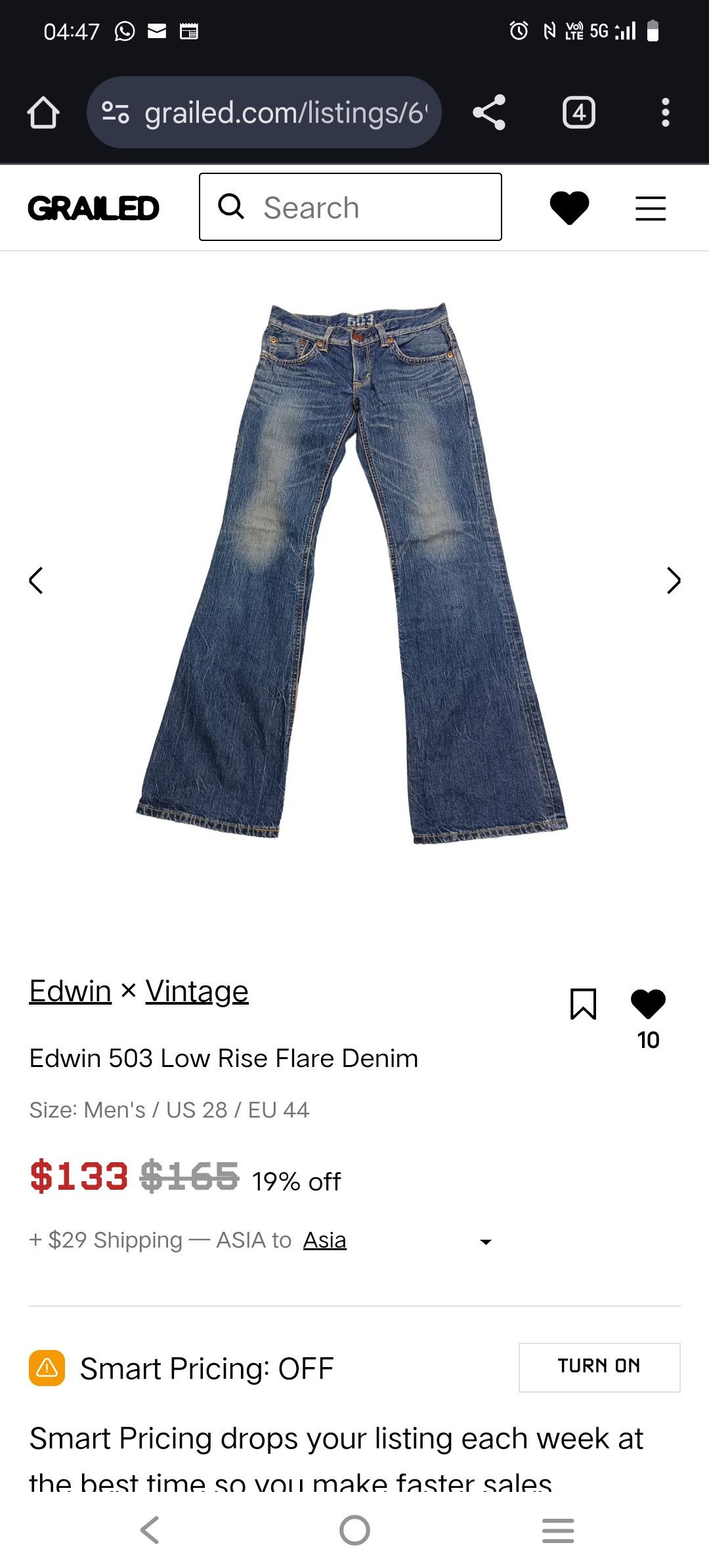 Abercrombie & Fitch × Edwin × Lee Bundle Lee Rider Abercrombie Edwin Flare Jeans Size US 30 / EU 46 - 10 Thumbnail