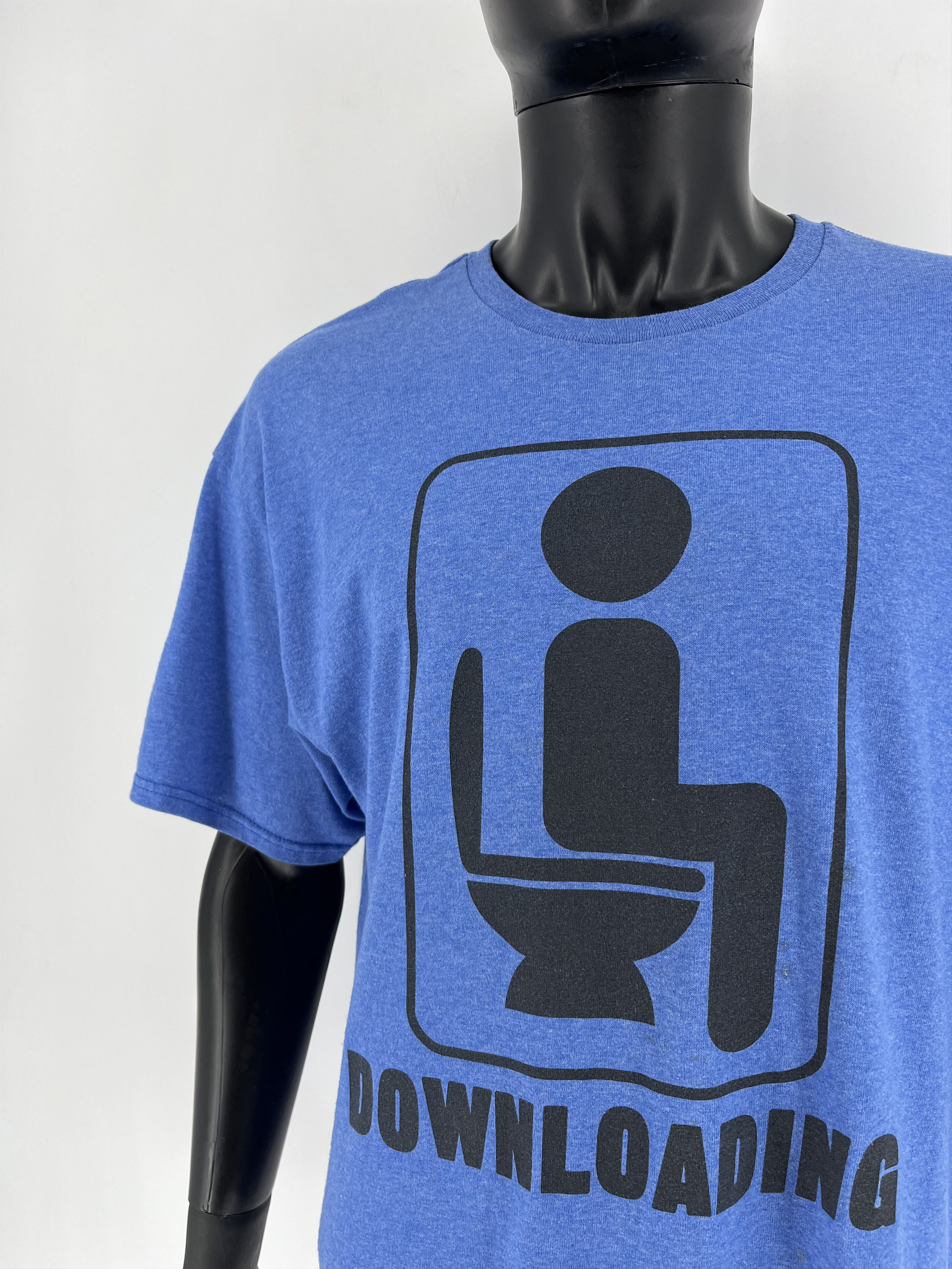 Other Vintage Y2K ADULT "DOWNLOADING" Art tee Streetwear Tee Size US XL / EU 56 / 4 - 6 Thumbnail