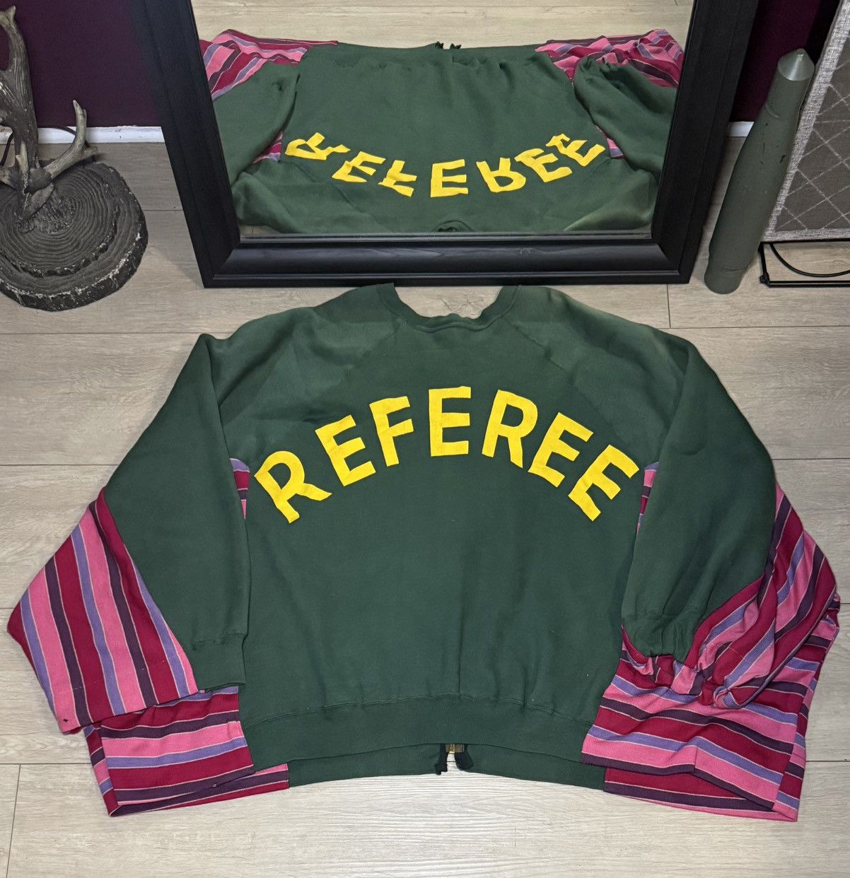 Other Vintage 1980s Referee Custom Zip Up SpellOut Sweatshirt Size US XXL / EU 58 / 5 - 2 Thumbnail