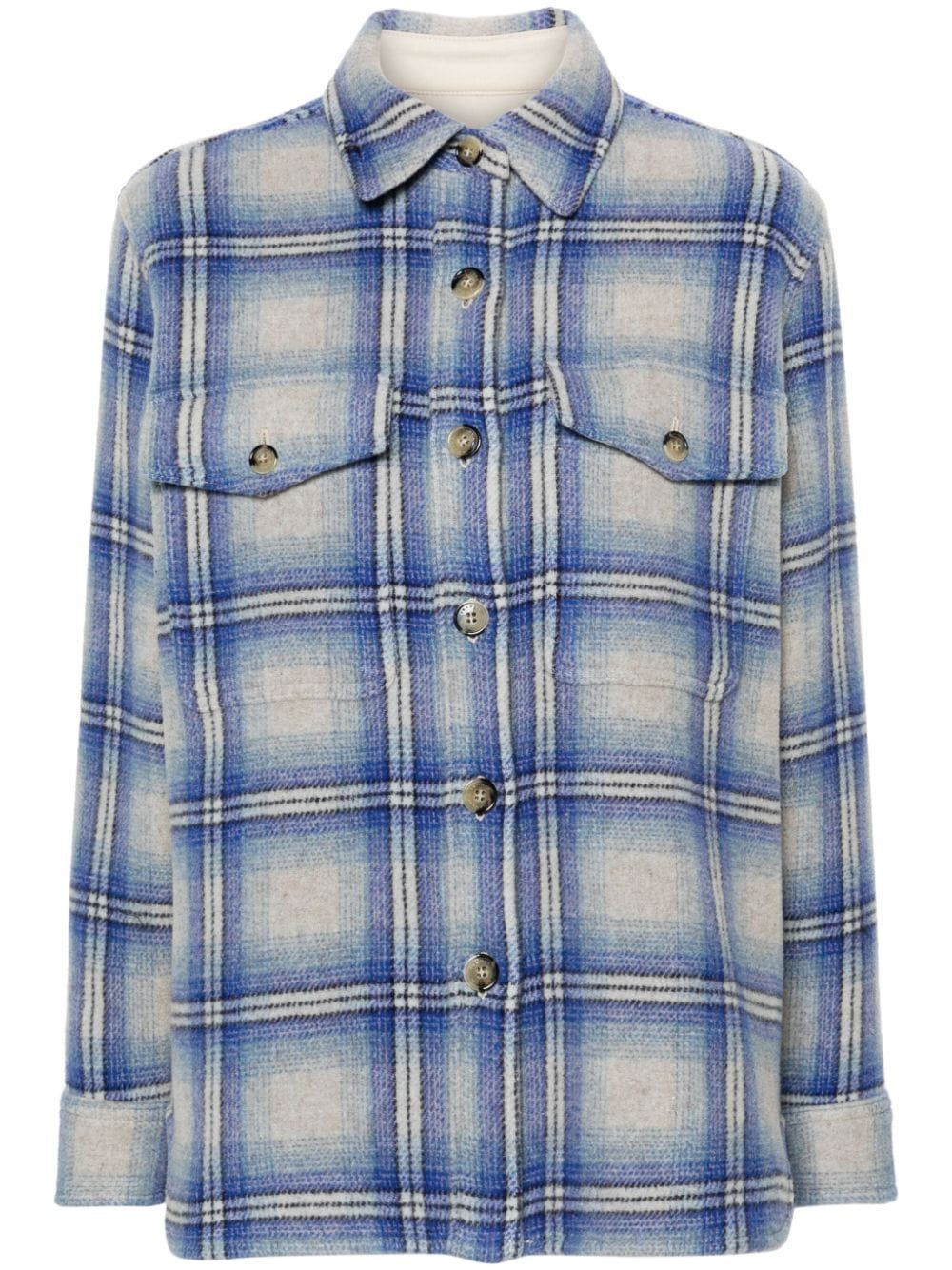 Isabel Marant FAXONA CHECKED WOOL COAT Size S / US 4 / IT 40 - 1 Thumbnail