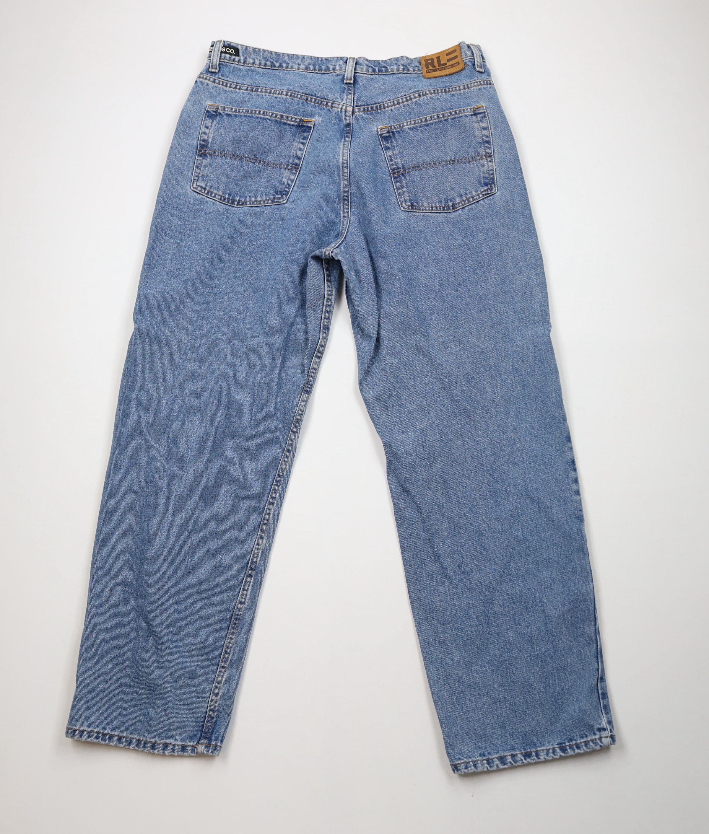 Ralph Lauren × Vintage Vintage 90s Ralph Lauren Baggy Loose Wide Leg Denim Jeans Size US 38 / EU 54 - 11 Thumbnail