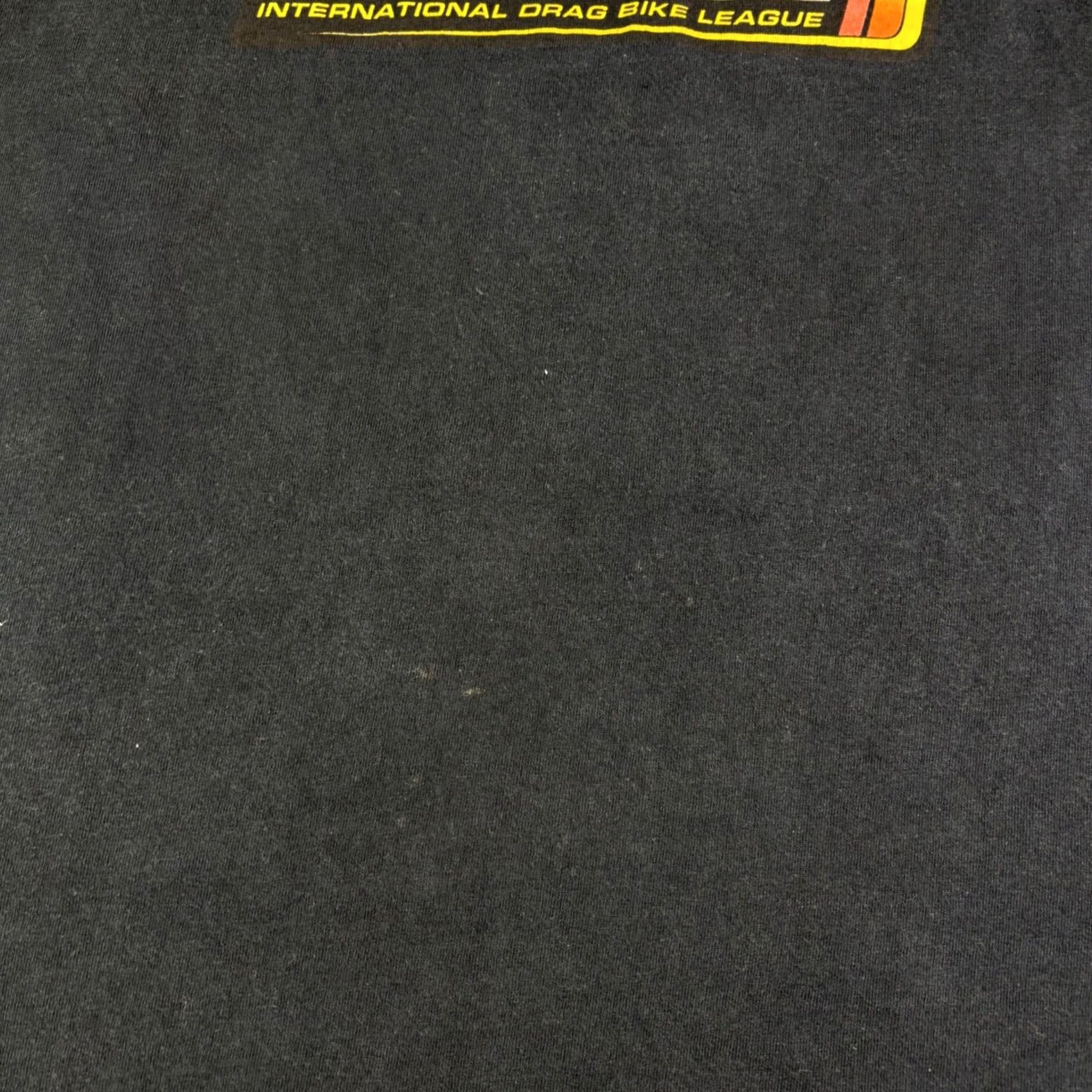 Gildan VINTAGE IDBL International Drag Bike League Mickey Thompson Black Graphic T-Shirt Large Size US L / EU 52-54 / 3 - 7 Thumbnail