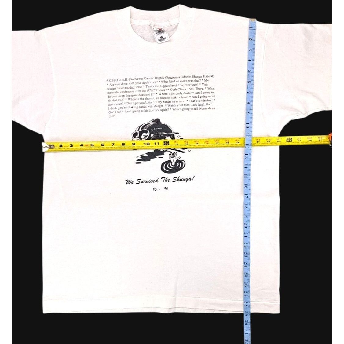 Fruit Of The Loom Vintage Americorps T-Shirt Survived The Shunga Men XL Size US XL / EU 56 / 4 - 7 Thumbnail