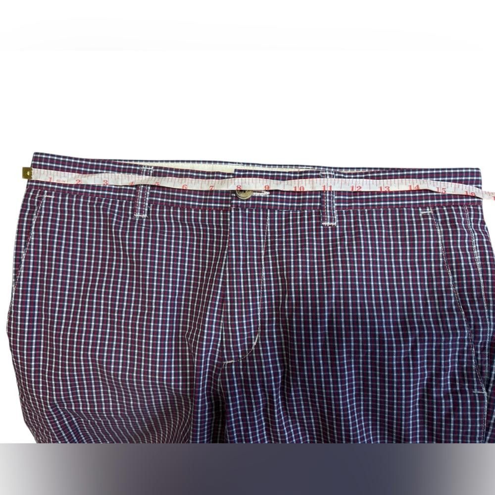 Ben Sherman Ben Sherman Men's Red & White Checked Shorts Size 30 Size US 30 / EU 46 - 4 Thumbnail