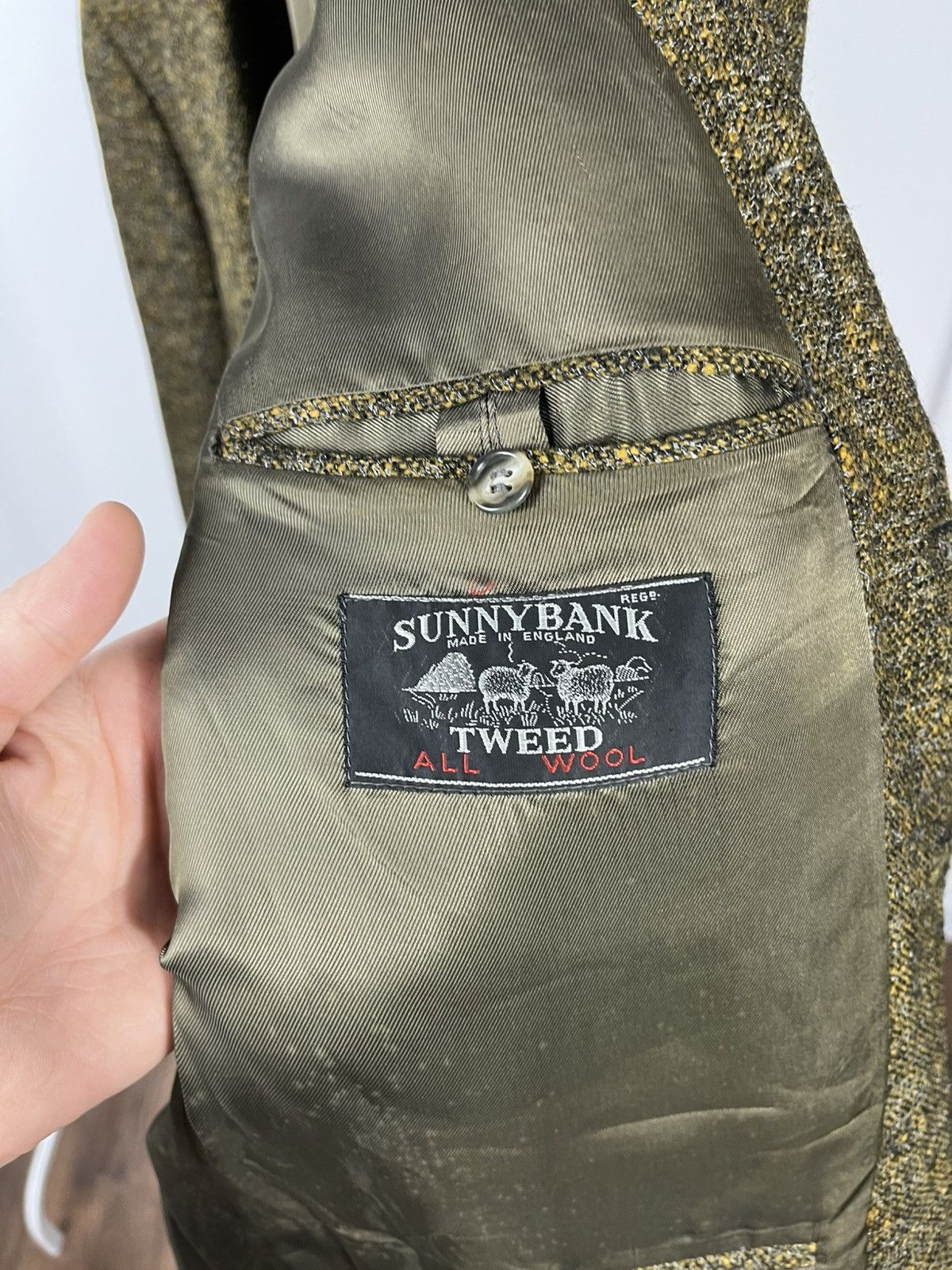 Other Sunnybank Tweed Wool Blazer Jacket Made in England Size 42R - 7 Thumbnail