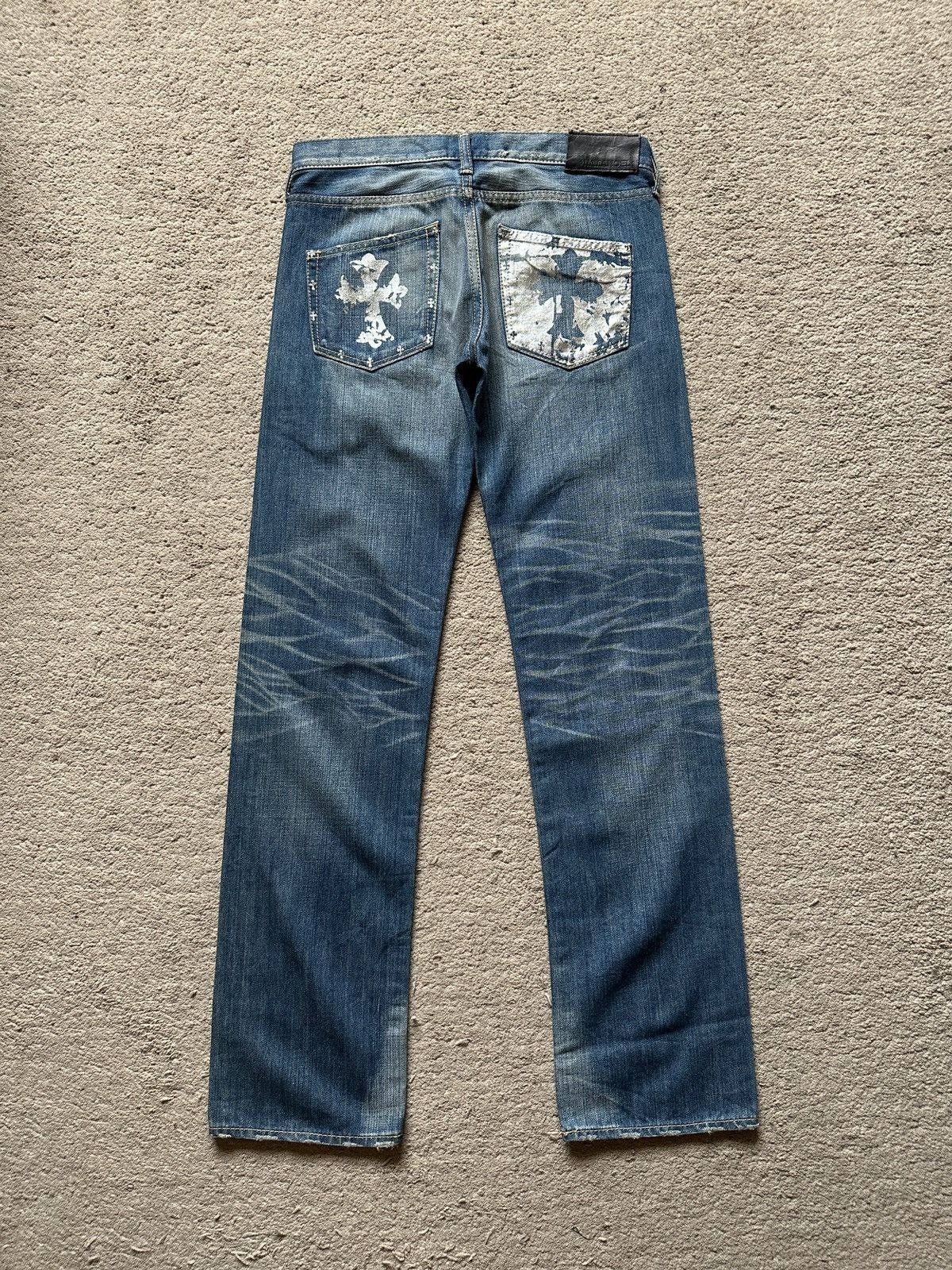 Japanese Brand 2000s Immanoel Cross Pocket Jeans Size US 30 / EU 46 - 1 Thumbnail