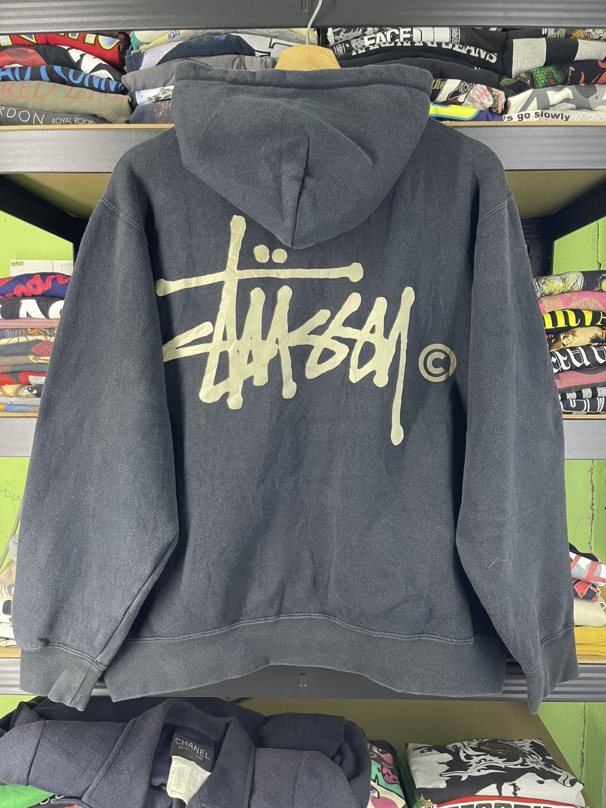 Stussy 2000's Vintage Stussy Pigment Dyed Hoodie Blue Black Size US M / EU 48-50 / 2 - 1 Thumbnail