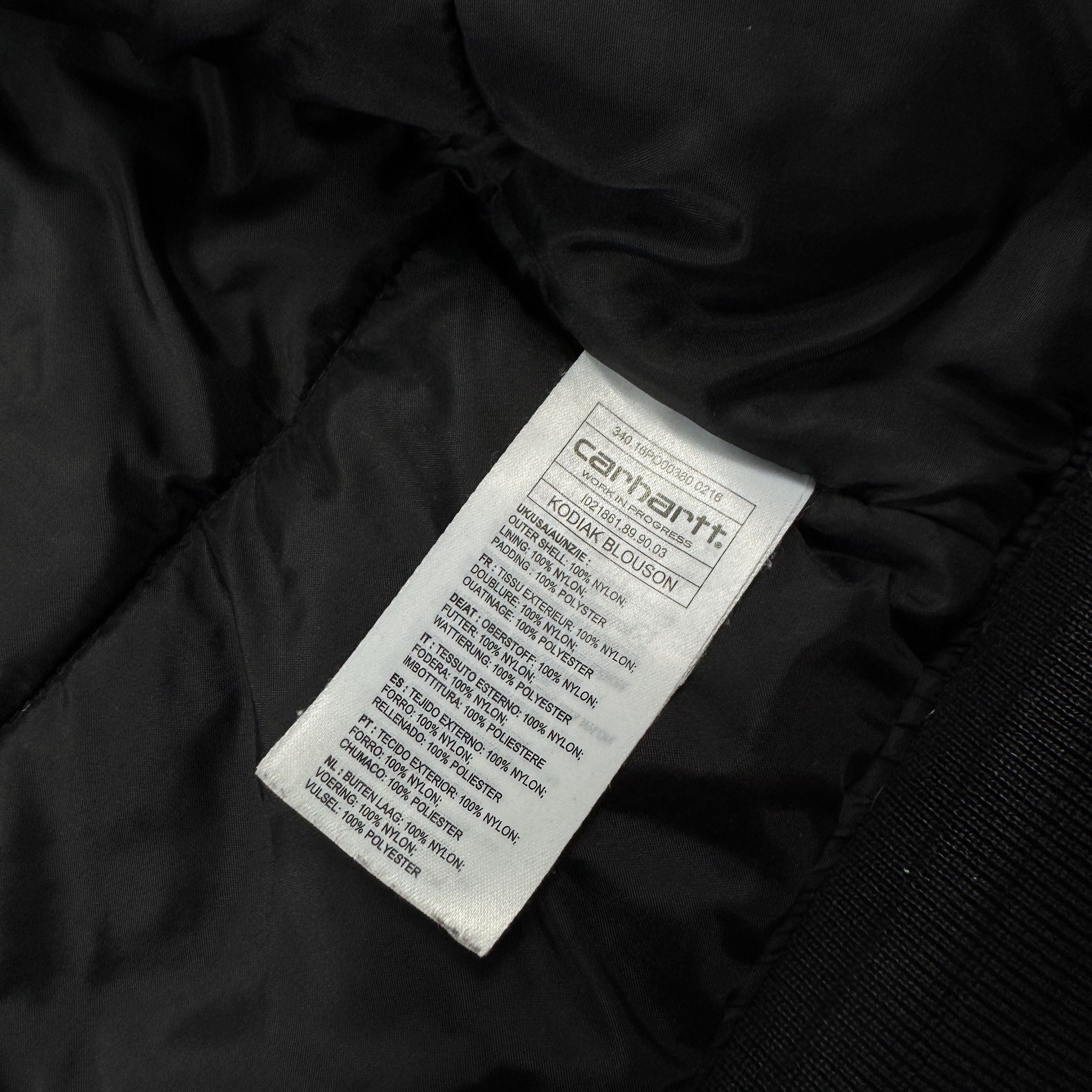 Carhartt × Carhartt Wip Men`s CARHARTT KODIAK BLOUSON NYLON WARM BLACK JACKET Size US XL / EU 56 / 4 - 8 Thumbnail