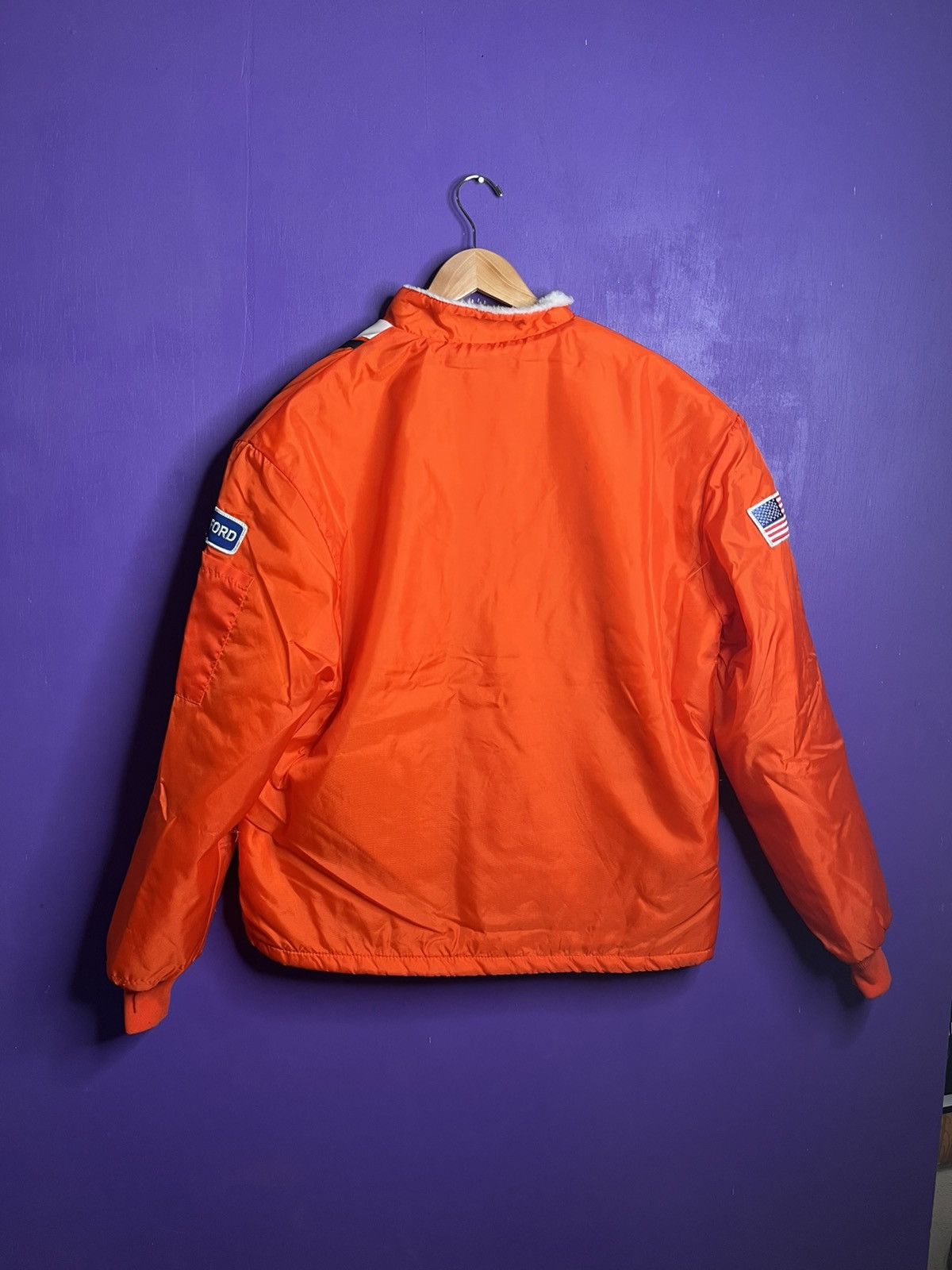 Vintage Vintage 70s Ford Cobra racing stripe fur lined jacket Size US XL / EU 56 / 4 - 2 Thumbnail