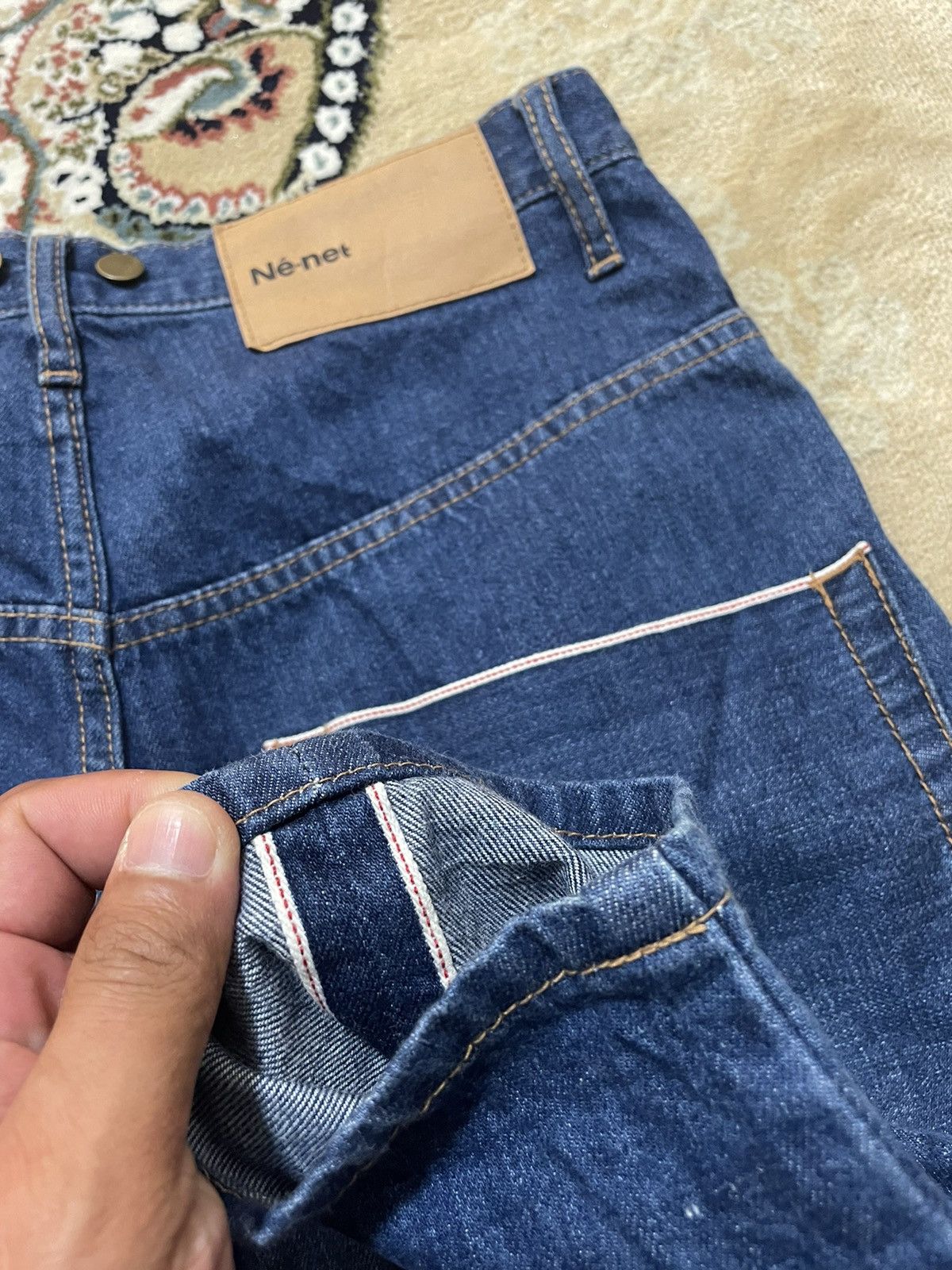 Designer × Ne-Net × Vintage Double Waist Issey Miyake Selvedge Denim Ne-Net Size US 30 / EU 46 - 7 Thumbnail