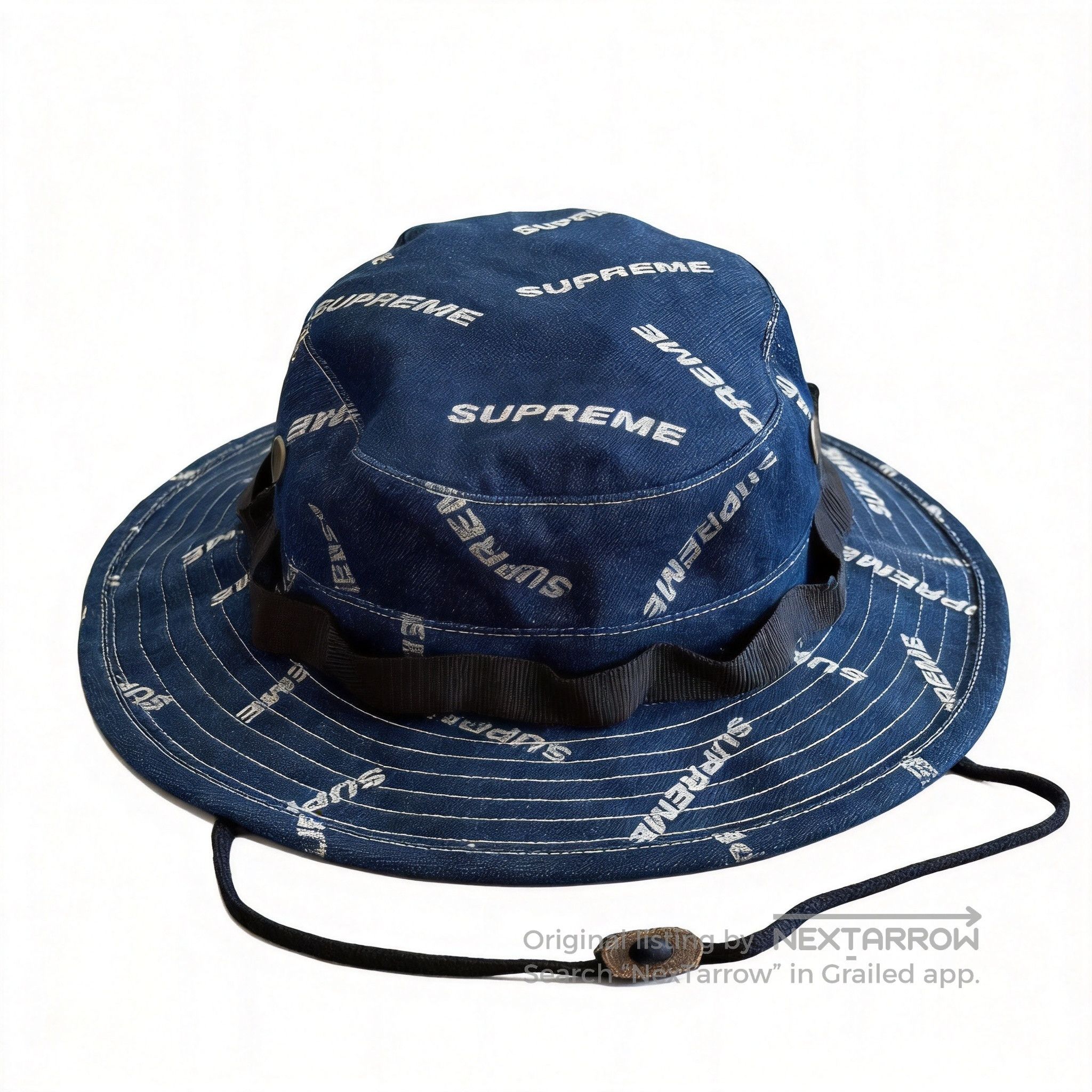 【新品】Supreme 17SS Denim Logo Boonie Hat Supreme Supreme denim bucket hat | Grailed