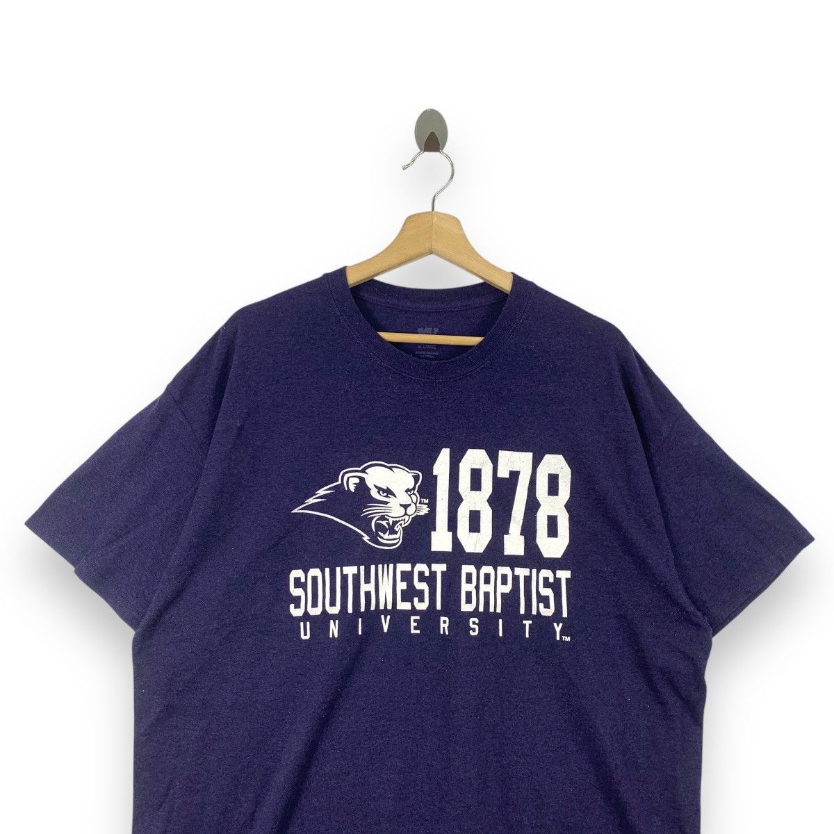 Vintage SOUTHWEST BAPTIST UNIVERSITY Mascot Tee Shirt Top Size XL / US 12-14 / IT 48-50 - 2 Thumbnail