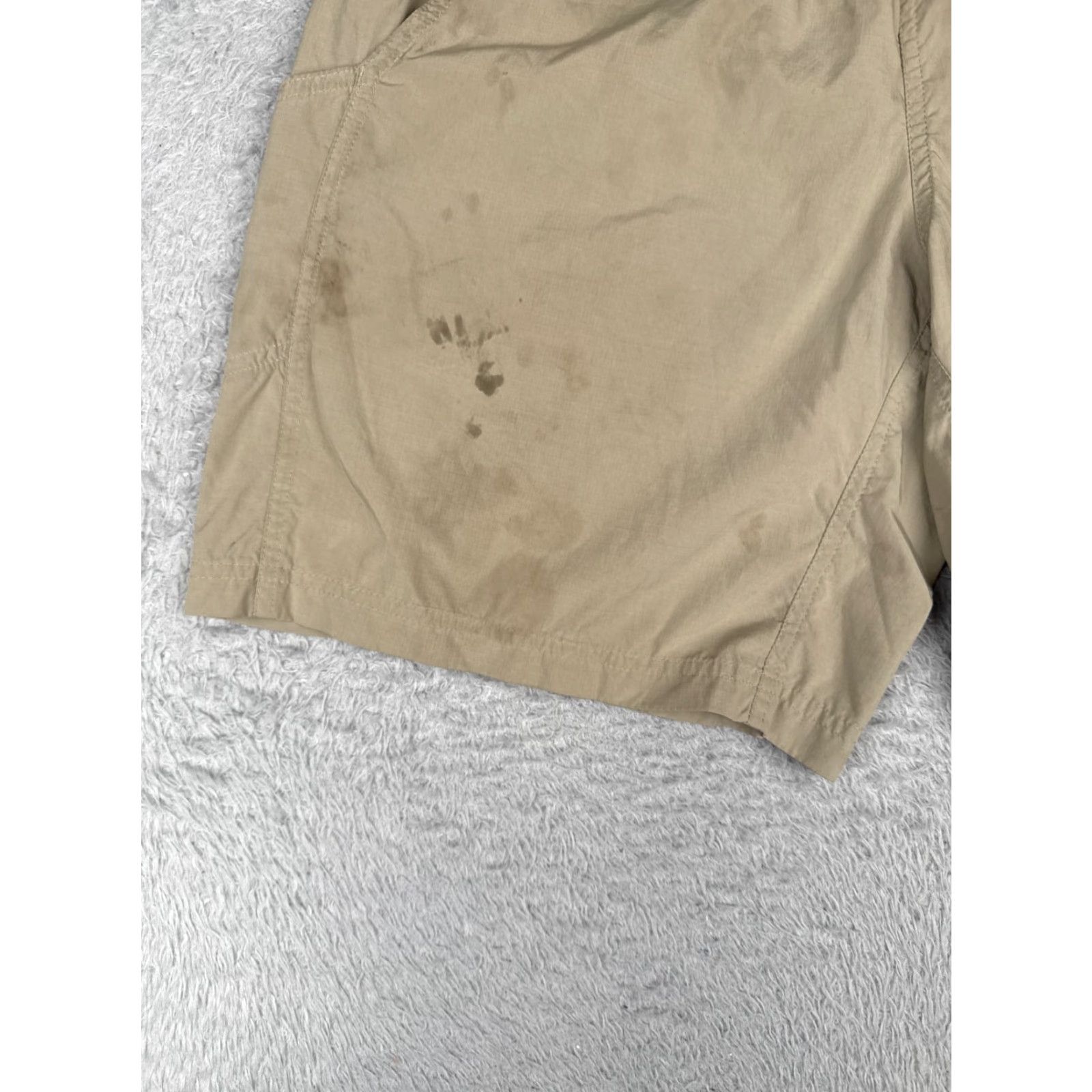 Patagonia Patagonia Shorts Men L Beige Nylon 9" Drawstring Elastic Waist Lined Casual Beach Gym Run 100% Nylon Size US 33 - 3 Thumbnail