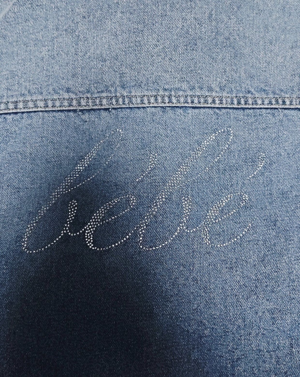 Balenciaga Balenciaga 23ss rhinestone logo vintage denim jacket 2412- Size US S / EU 44-46 / 1 - 3 Thumbnail