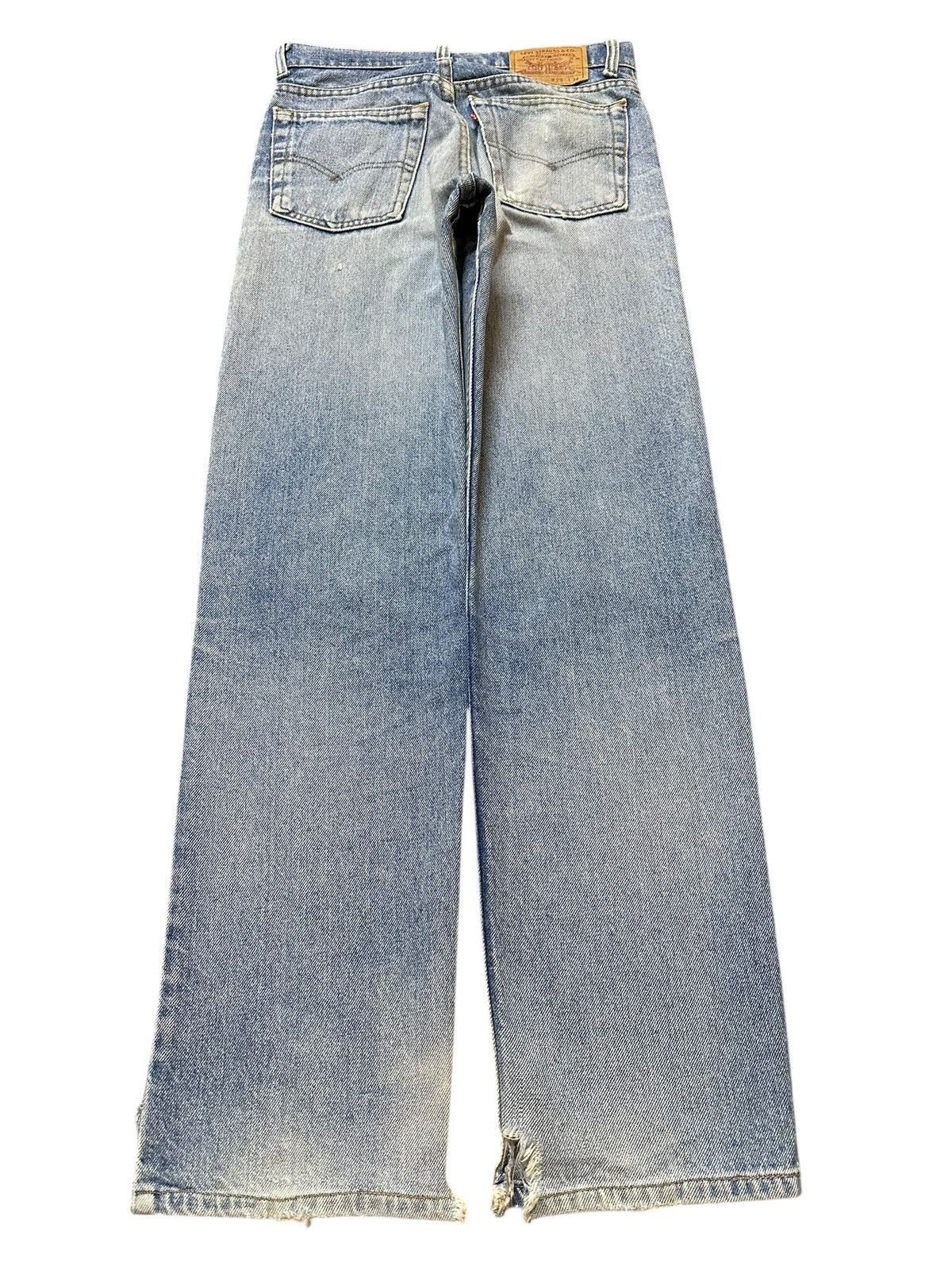 Levi's Vintage Usa 80s Levis 510 Light Wash Faded Distressed Jeans Size US 29 - 2 Thumbnail