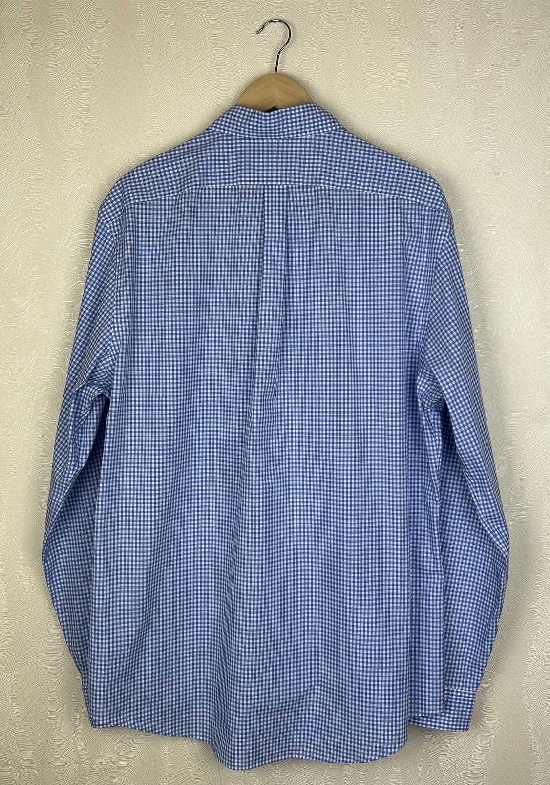 Polo Ralph Lauren Polo Ralph Lauren Blue Check Slim Fit Stretch Shirt Sz XL Size US XL / EU 56 / 4 - 9 Thumbnail