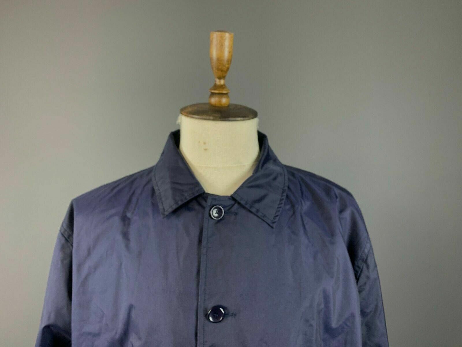 Valentino Men Valentino Jeans Blue Collared Nylon Trench Coat Size 52 Size M / US 6-8 / IT 42-44 - 2 Thumbnail