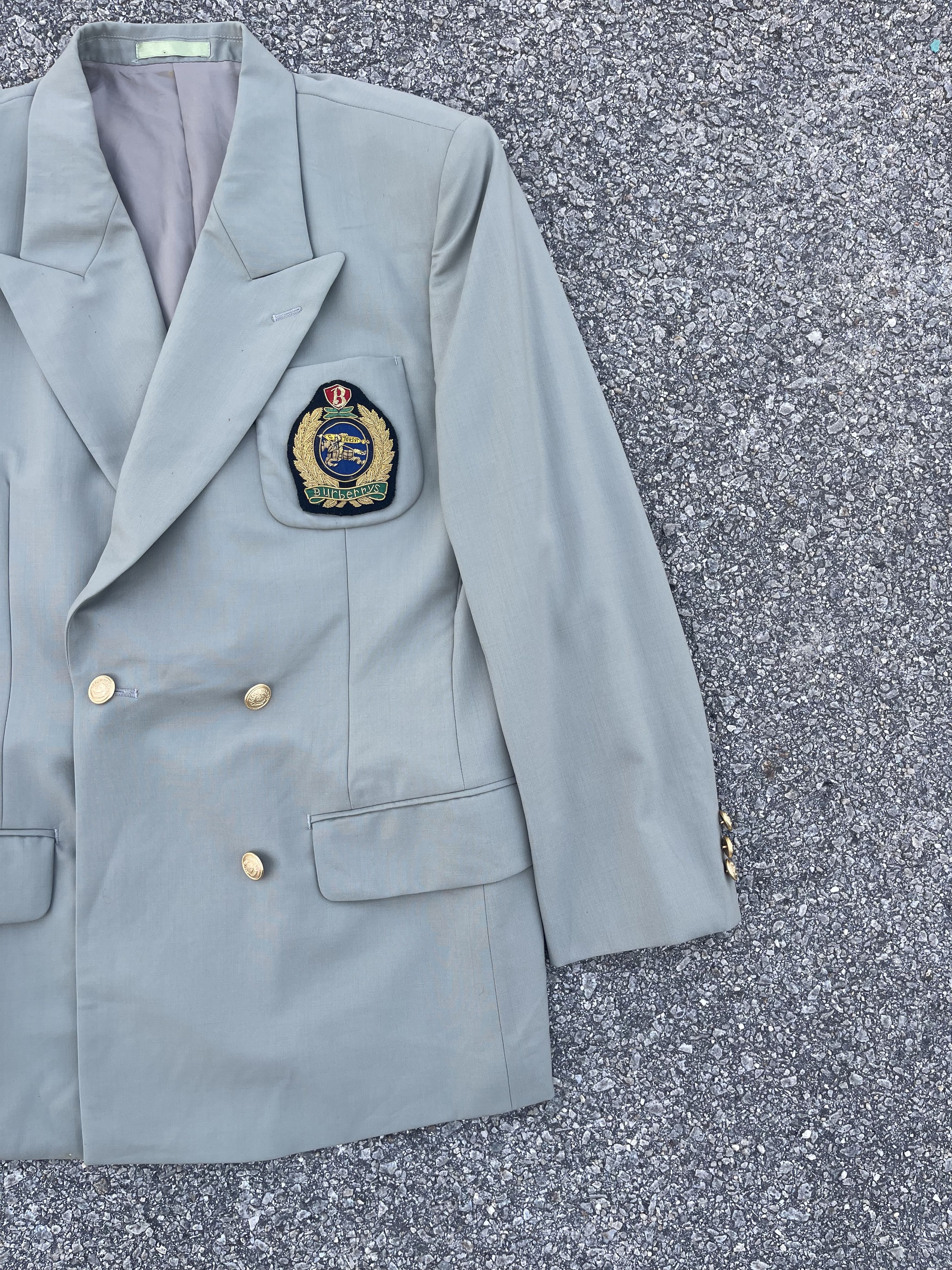 Burberry × Vintage Vtg Burberrys Blazer with Badge Size 34R - 4 Thumbnail