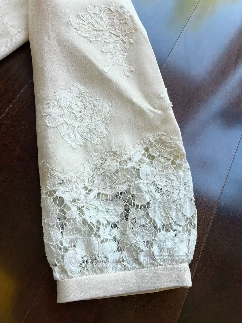 MR & MRS ITALY Valentino White lace dress Size S / US 4 / IT 40 - 2 Thumbnail