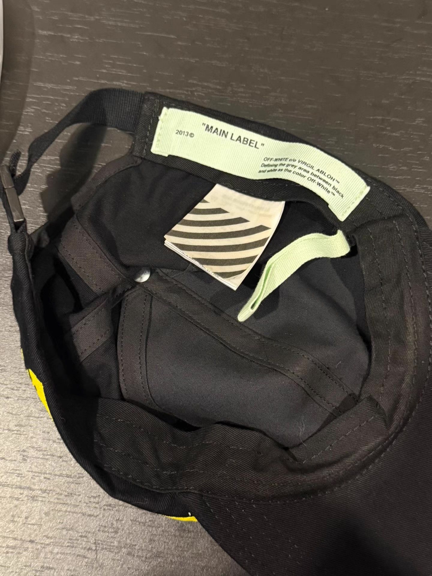 Off-White OFF-WHITE black baseball cap Ｑ20 Size ONE SIZE - 3 Thumbnail