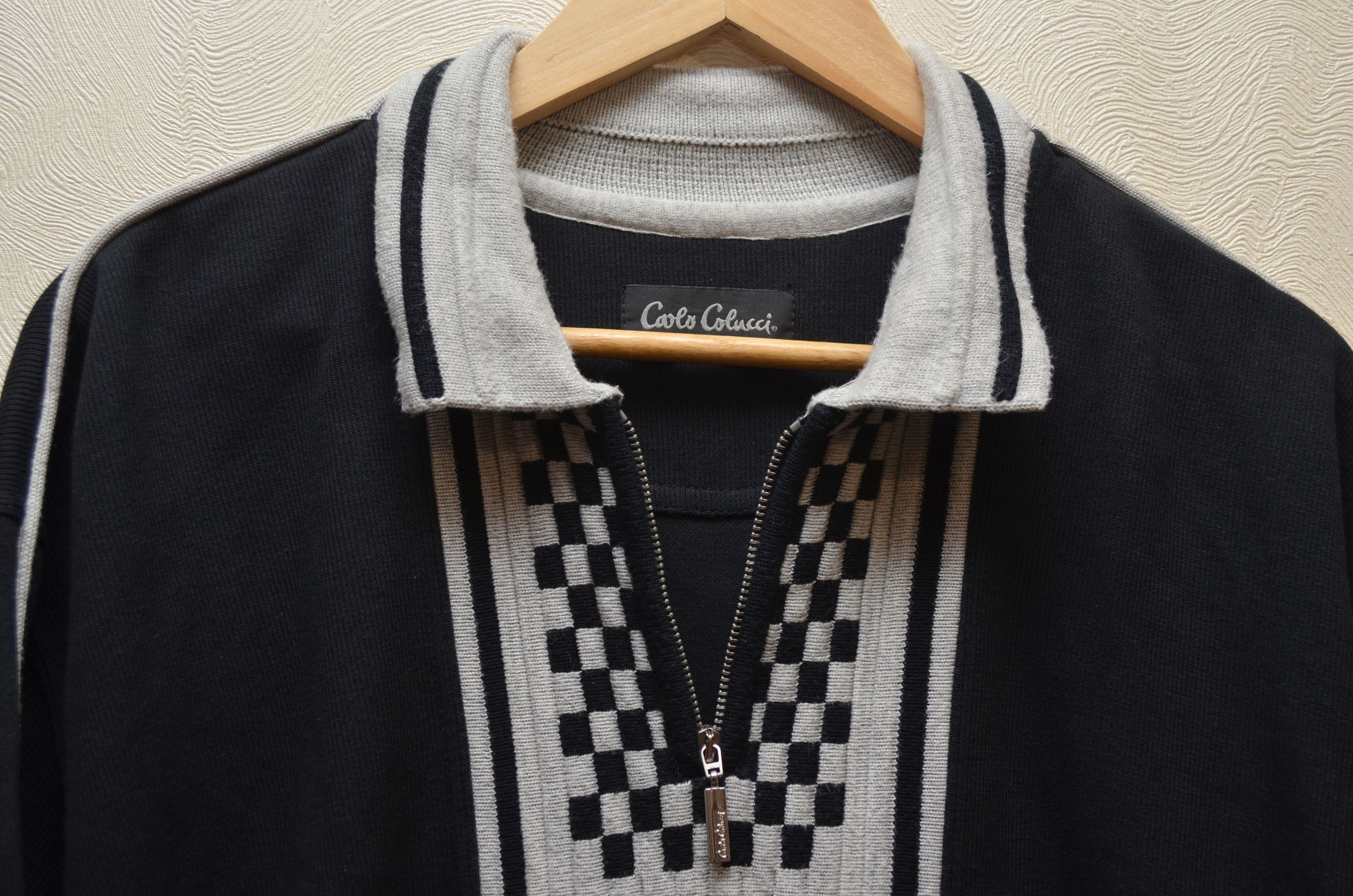 Carlo Colucci × Vintage Carlo Colucci Abstract Logo Knit Sweater Size XL Vintage Size US XL / EU 56 / 4 - 4 Thumbnail