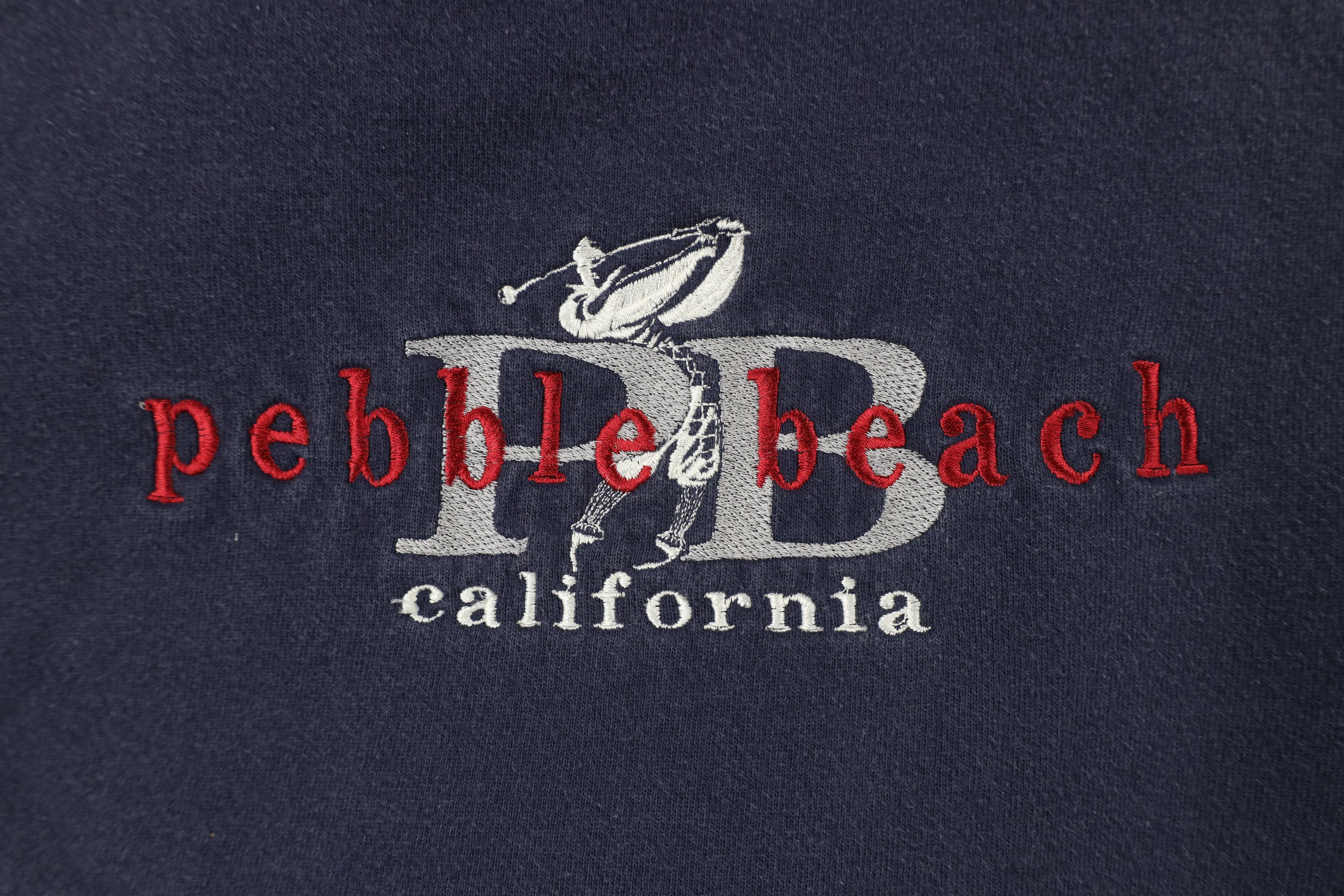Vintage Vintage 90s Spell Pebble Beach California Golf Sweatshirt Size US L / EU 52-54 / 3 - 4 Thumbnail