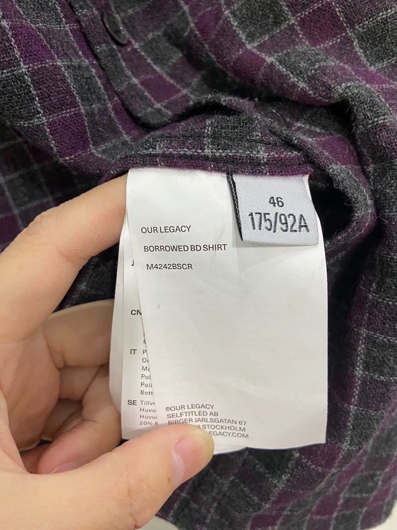 Our Legacy Our Legacy size46 Wool long-sleeved shirts Size US S / EU 44-46 / 1 - 3 Thumbnail