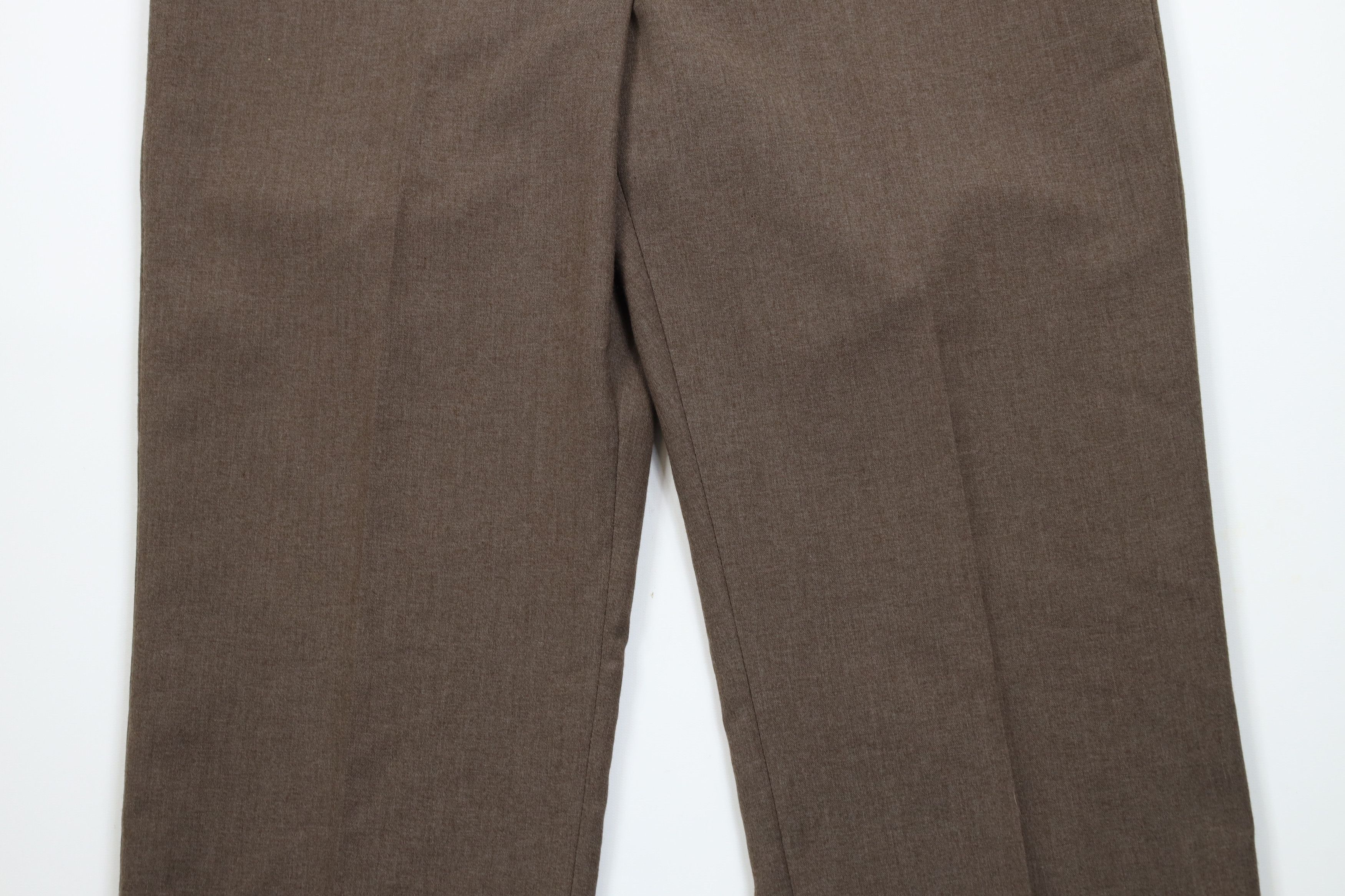 Vintage Vintage 70s Streetwear Blend Wide Leg Chino Pants Brown USA Size US 38 / EU 54 - 3 Thumbnail