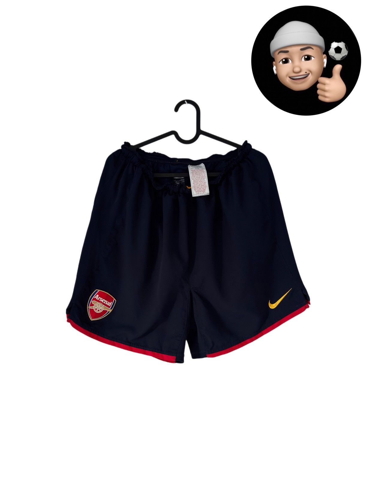 Nike × Vintage 2008 2009 Arsenal England Nike Vintage Retro Soccer Shorts Size US 36 / EU 52 - 1 Thumbnail