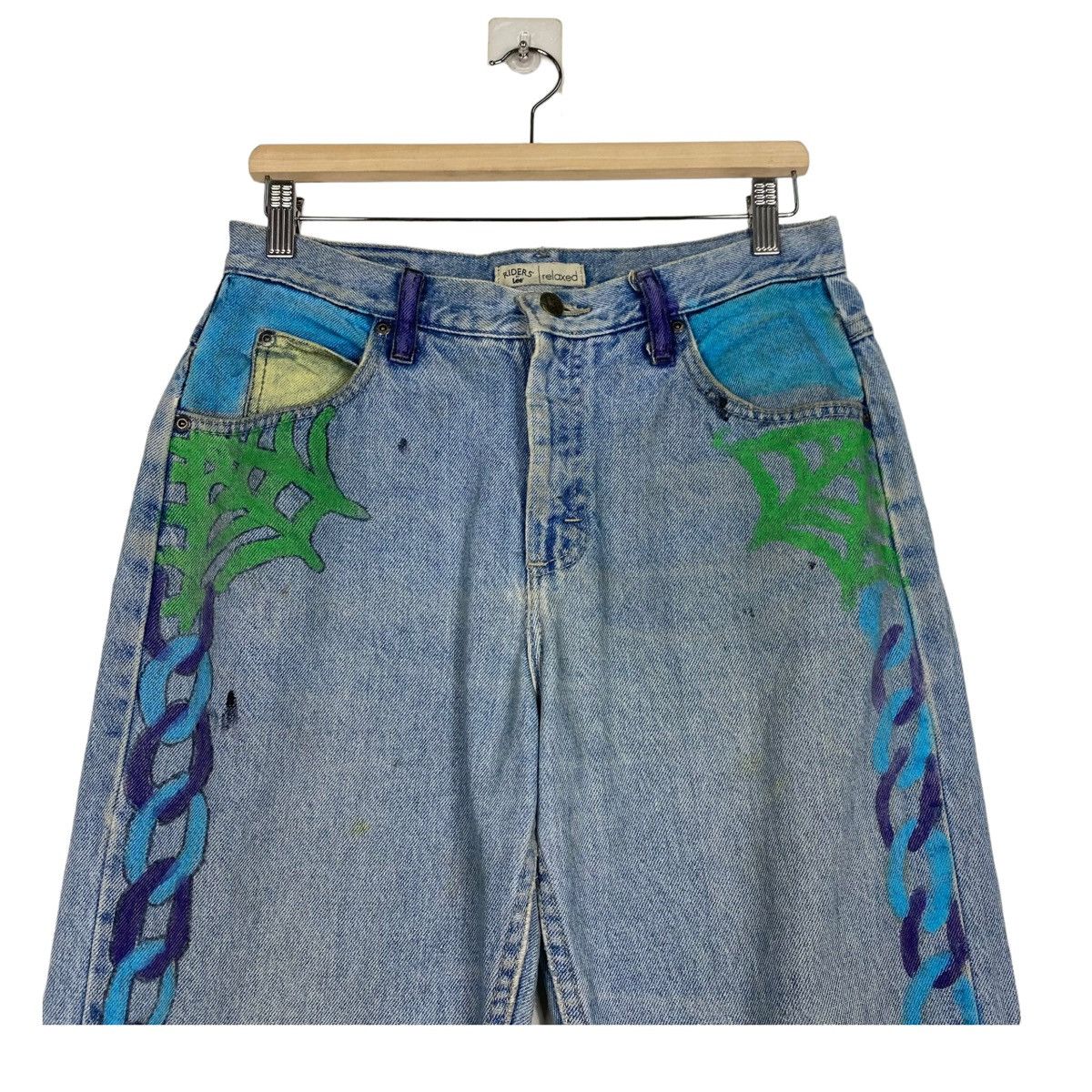Japanese Brand × Lee 💥LEE RELAXED PAINTER CUSTOM DENIM JEAN Size US 29 - 5 Thumbnail