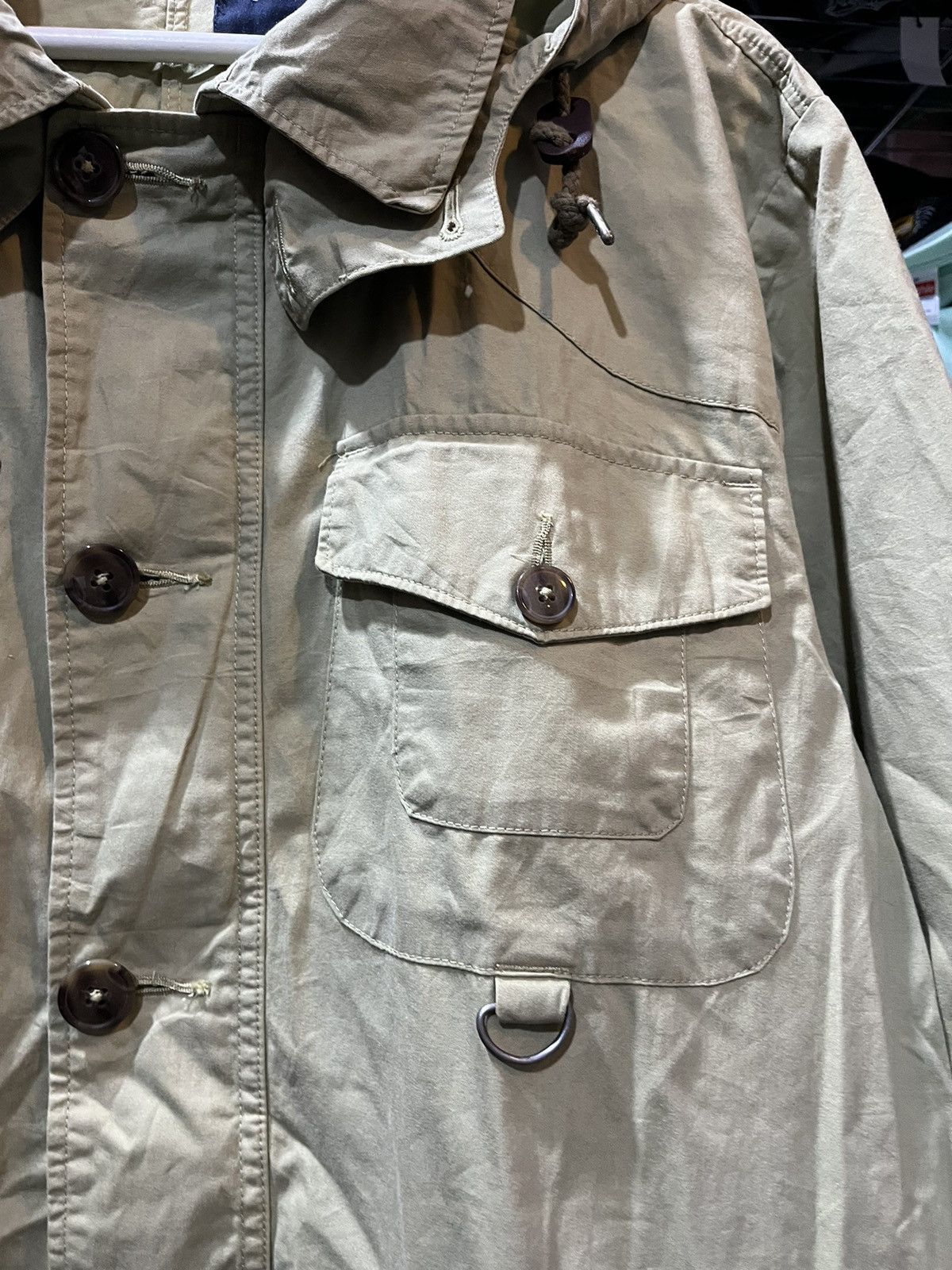 Japanese Brand Land’s End Military Jacket Hoodie 90s Size US L / EU 52-54 / 3 - 4 Thumbnail