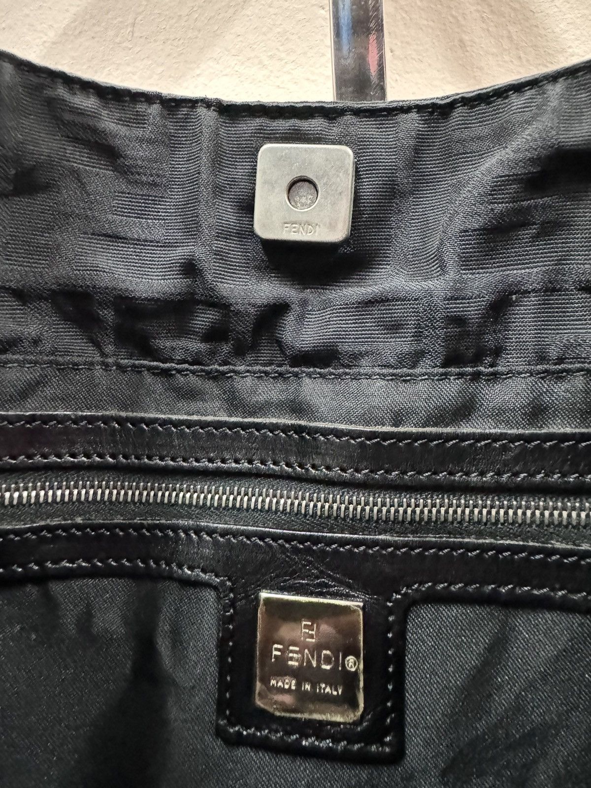 Fendi Authentic🔥Fendi Zucca Black Canvas Tote Bag Size ONE SIZE - 21 Thumbnail