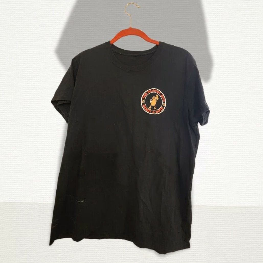 Peanuts Women's L I'm Nuts for the Peanut Man Columbia SC Double-Sided T-shirt Distress T-Shirt Black Cotton Vintage No Size L / US 10 / IT 46 - 5 Thumbnail