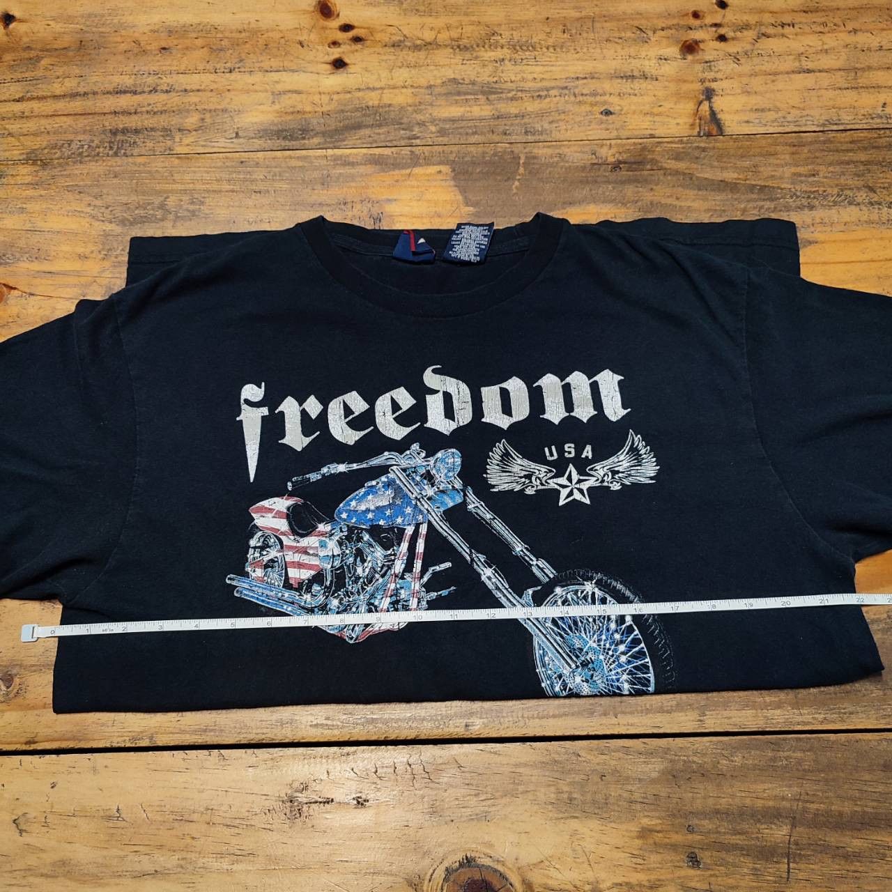 Vintage × West Coast Choppers Vintage Freedom USA Chopper US Flag Motorcycle T-Shirt Size US L / EU 52-54 / 3 - 6 Thumbnail