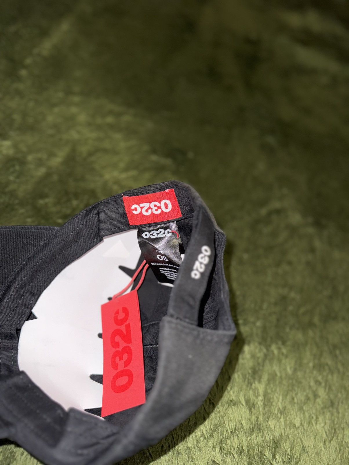 032c [OS] 032C Seoul Exclusive Washed Cap – Black Size ONE SIZE - 6 Thumbnail