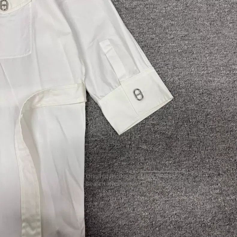 Hermes Hermes Pig Nose Button Shirt Dress Size XXS / US 00 / IT 34 - 5 Thumbnail