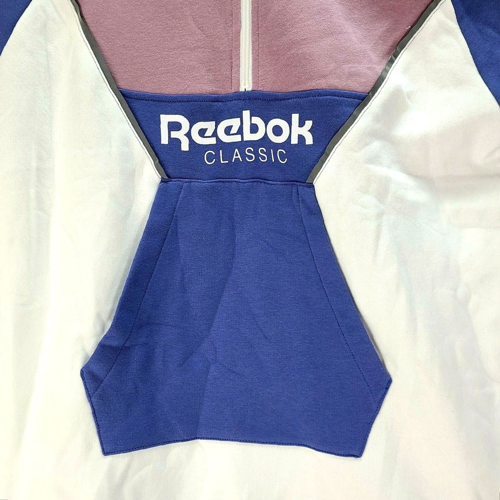 Reebok Reebok Pullover Sweatshirt Unisex Adults Size L 1/4 Zip Purple Blue Retro 80s Vintage Style Shirt Size US L / EU 52-54 / 3 - 4 Thumbnail