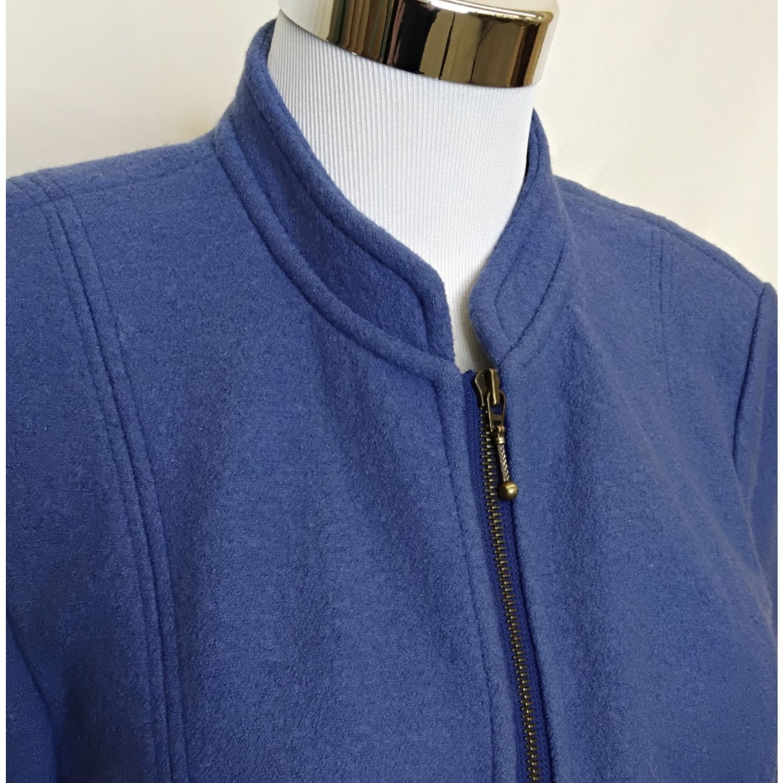Other Geiger Wool Jacket Women's 36 (S) Royal Blue Made in Austria Size XS / US 0-2 / IT 36-38 - 4 Thumbnail