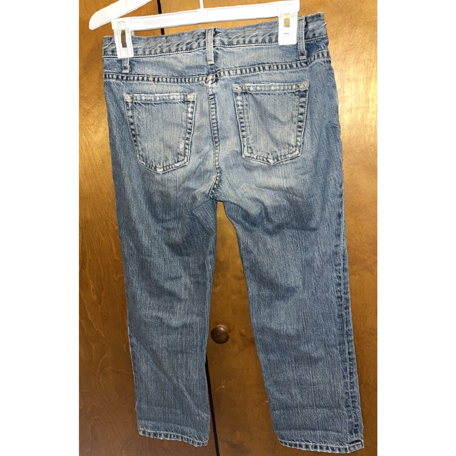 J.Crew VINTAGE J.CREW Cropped Jeans Women Size 4P Petite Blue 90s Boho Festival Retro Size 27" / US 4 / IT 40 - 5 Thumbnail