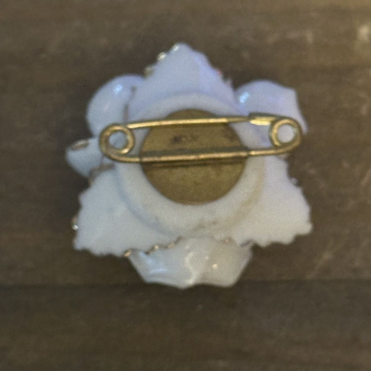 Vintage Vintage porcelain white rose brooch Size ONE SIZE - 6 Thumbnail