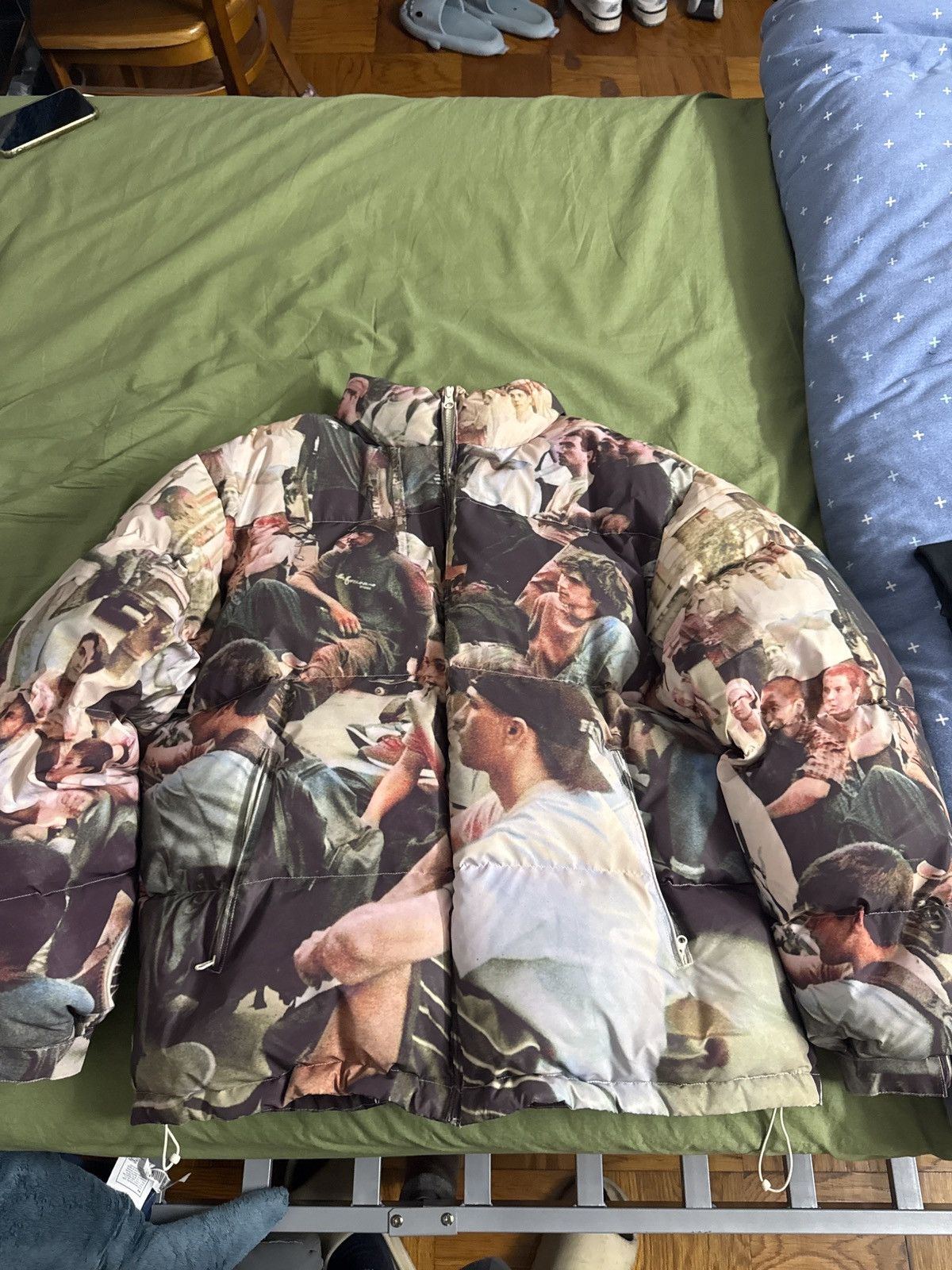 supreme reflective puff jacket