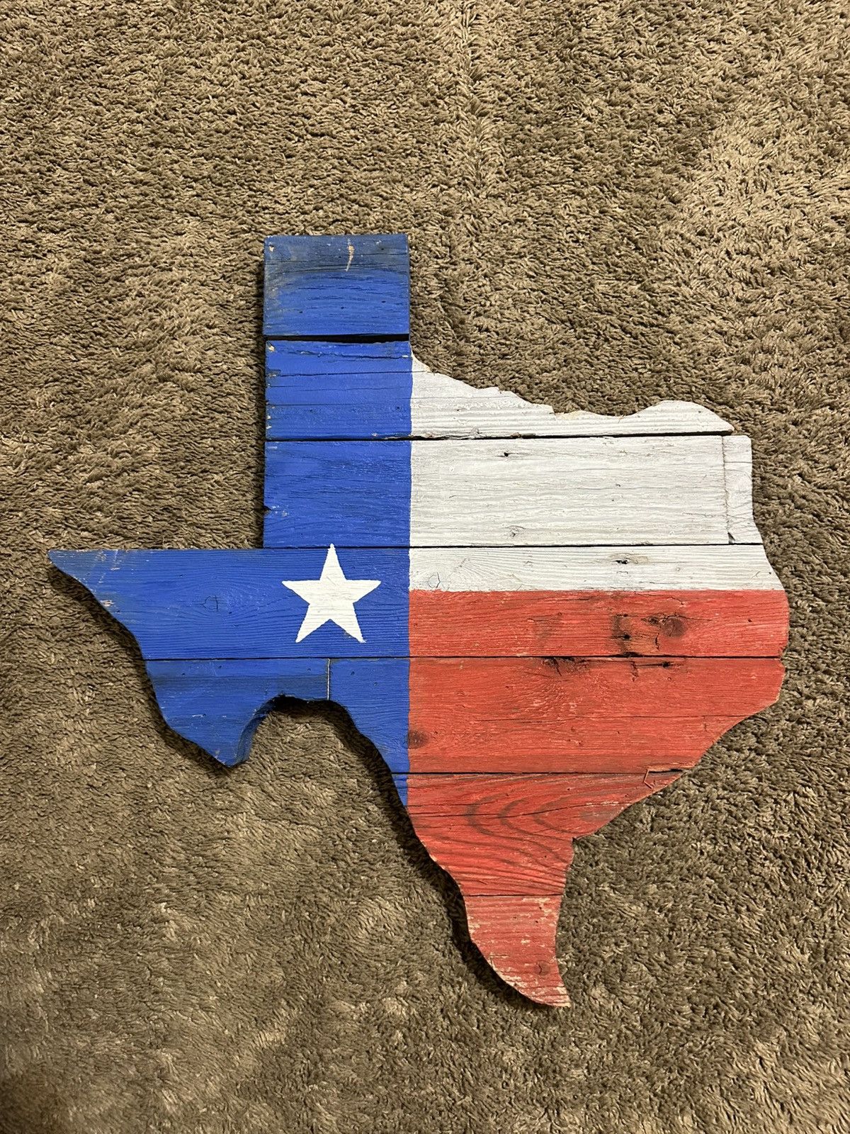 NFL × Vintage Vintage USA Texas Long Star state wooden flag 90s Size US L / EU 52-54 / 3 - 1 Thumbnail