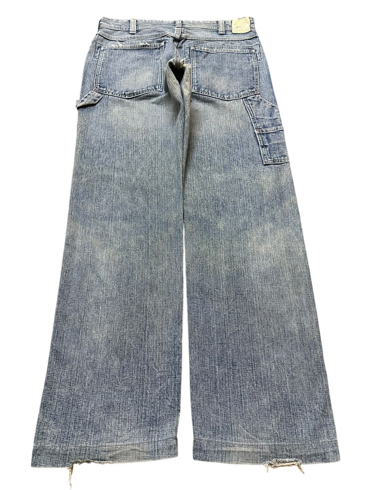 Japanese Brand Vintage Japanese Brand Mud Faded Wash Carpenter Baggy Jeans Size US 31 - 2 Thumbnail