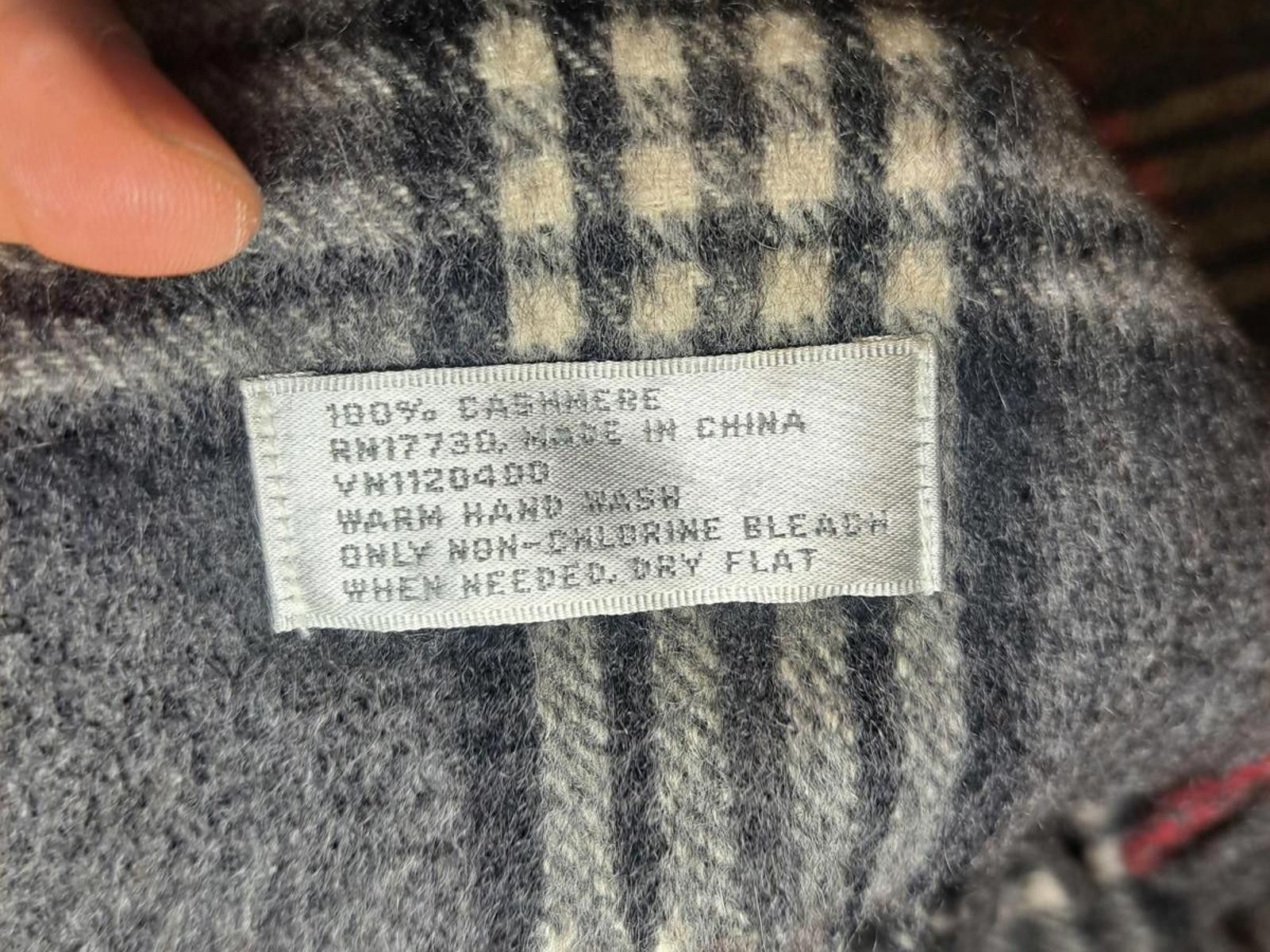 Other CASHMERE Grey Plaid Scarf Multicolor Size ONE SIZE - 2 Thumbnail