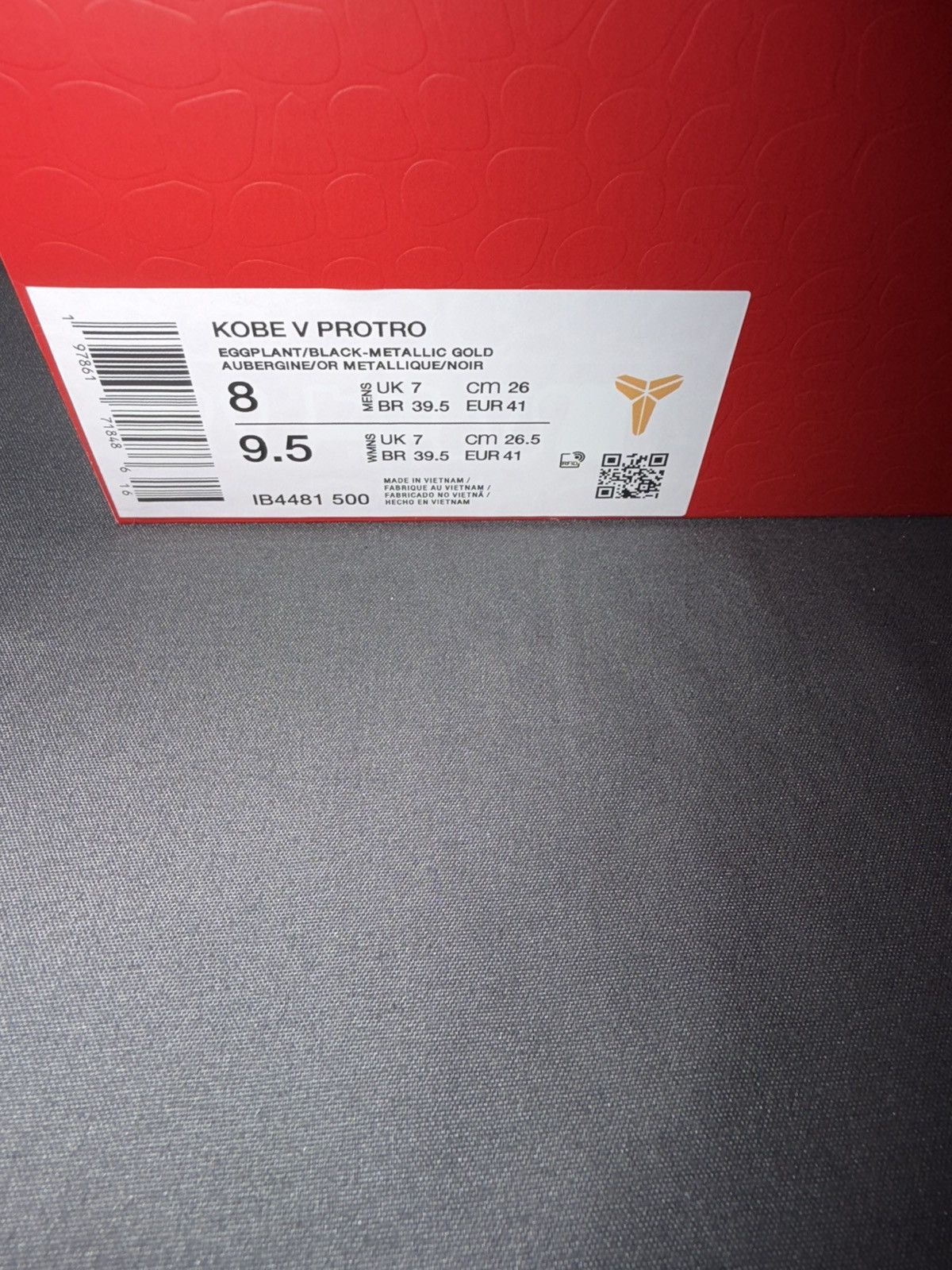 Nike Nike Kobe 5 Protro ‘Year of the Mamba Eggplant’ Size 8M Size US 8 / EU 41 - 8 Thumbnail